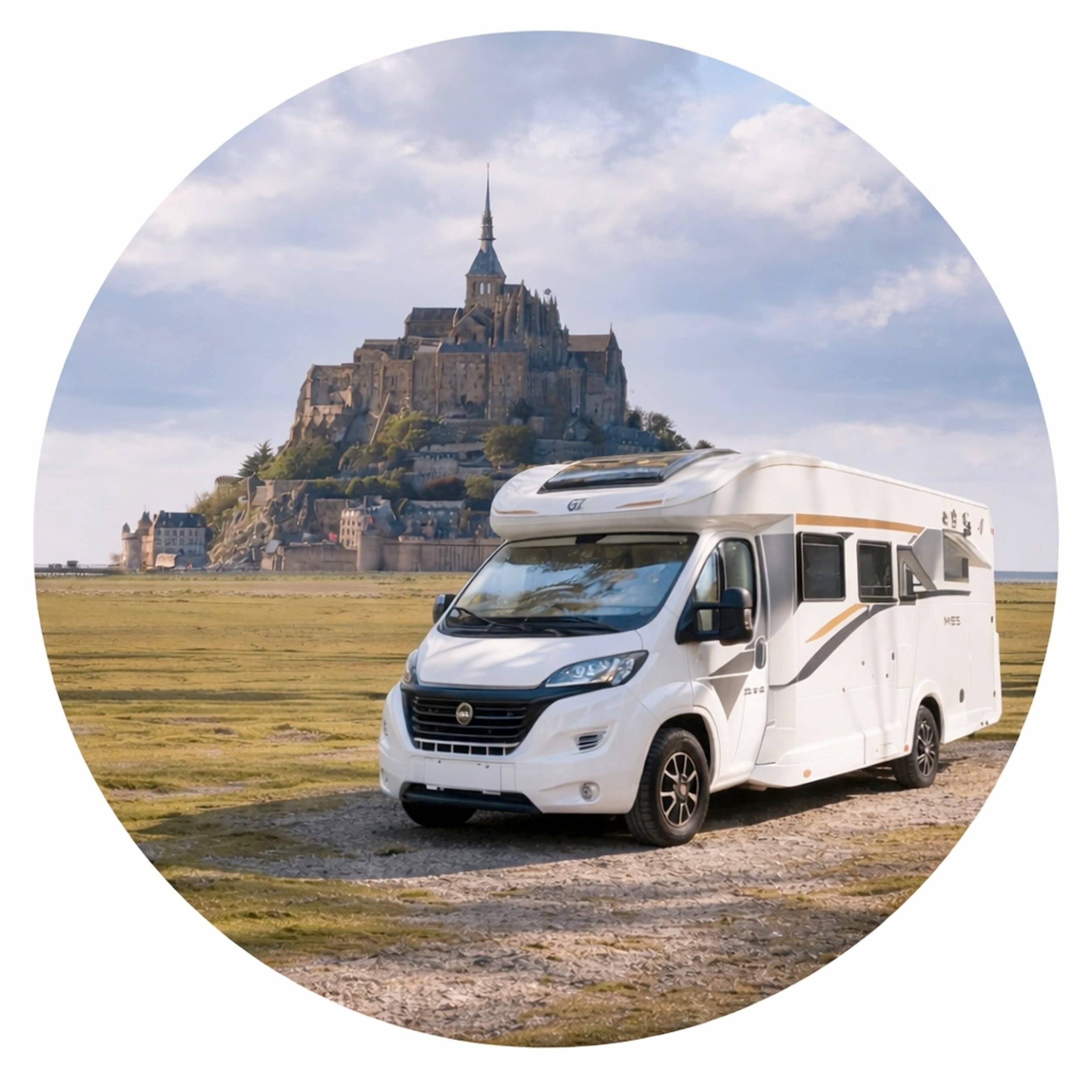 Front view from 3/4 Fiat 35 light 2,4 l 140 ch. - Yescapa