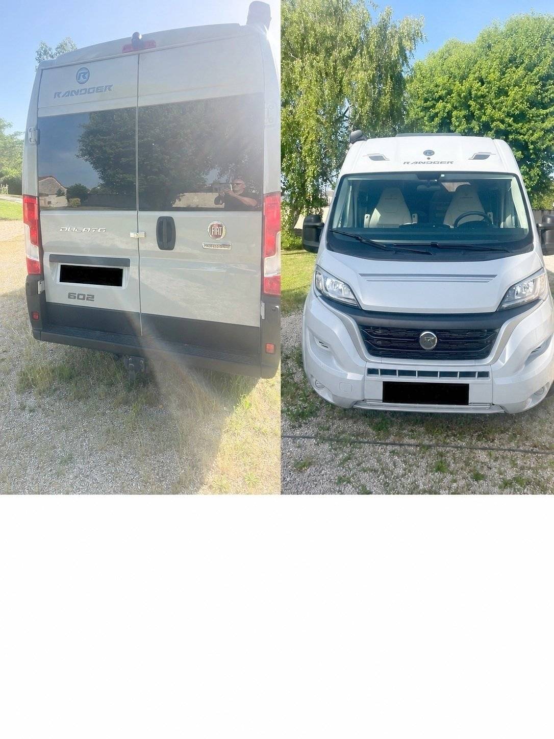Front view from 3/4 Fiat - Yescapa
