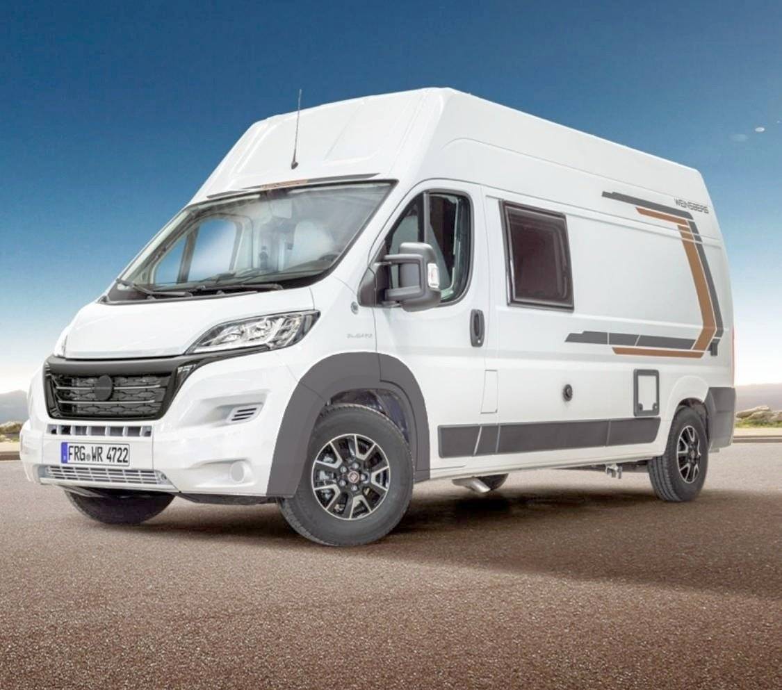 Vista del vehicle angle davanter Fiat - Yescapa