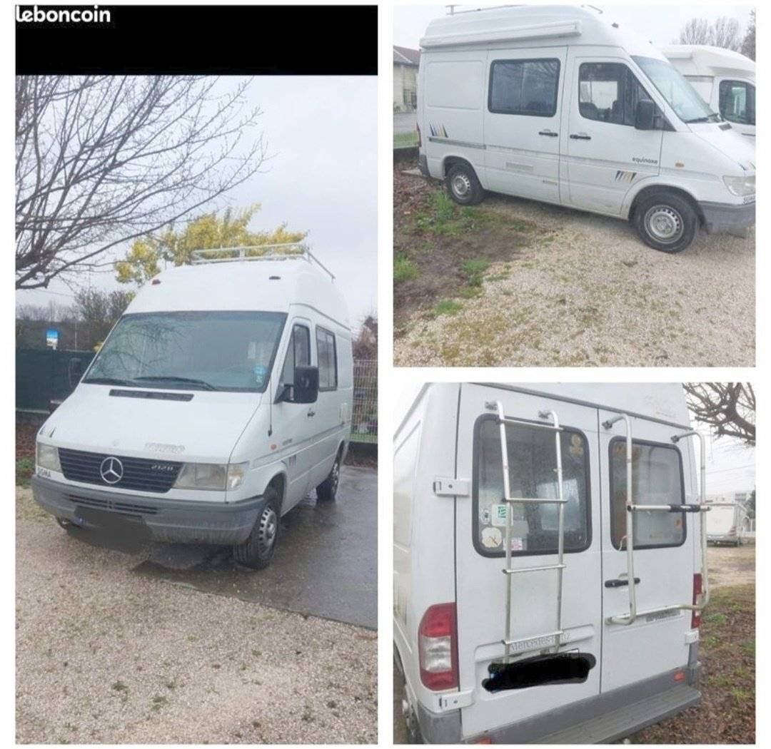 Vista part posterior del vehicle Mercedes Sprinter 2,2 l 115 ch - Yescapa
