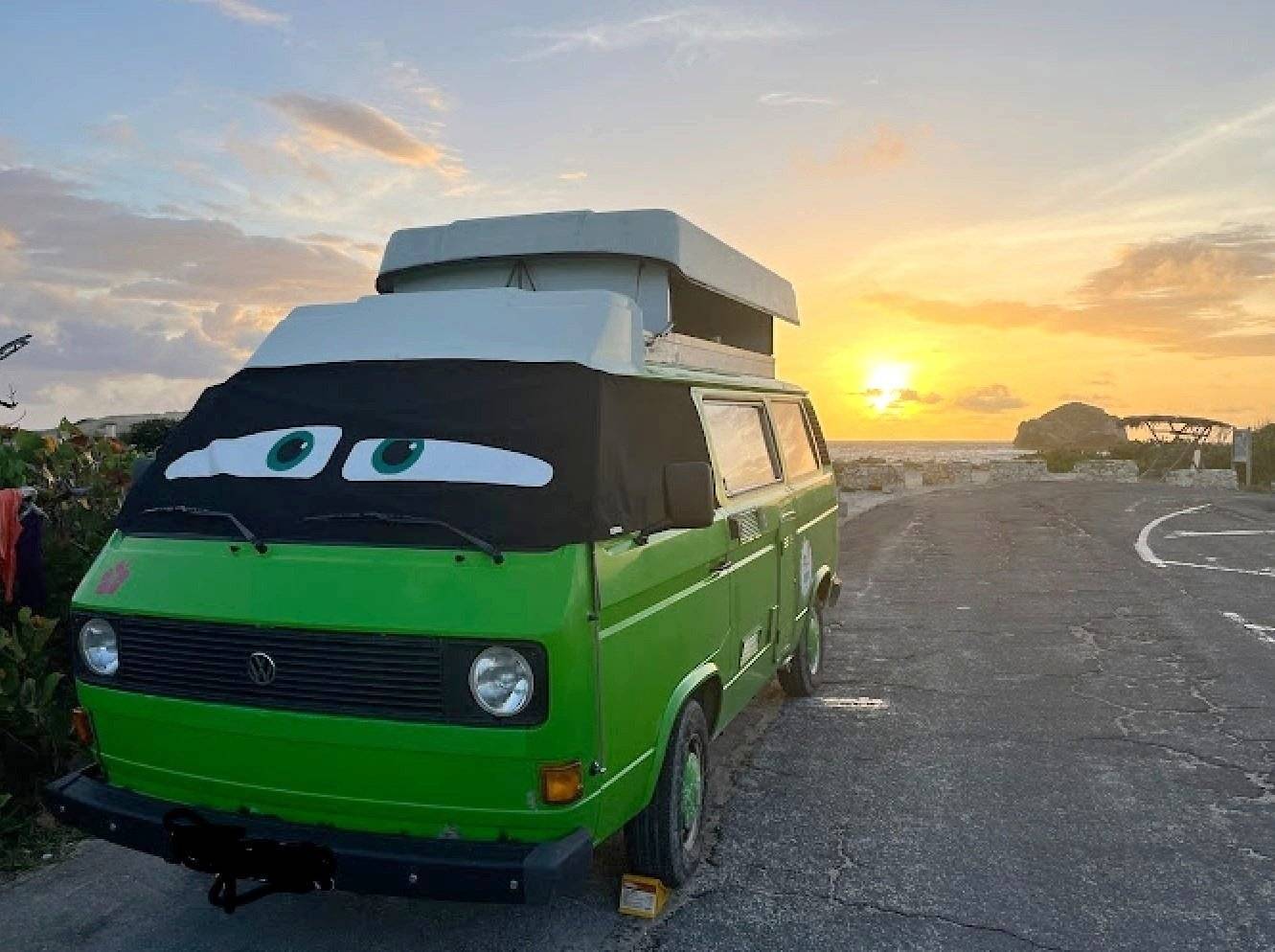 Voorkant 3/4 Volkswagen T3 - Yescapa