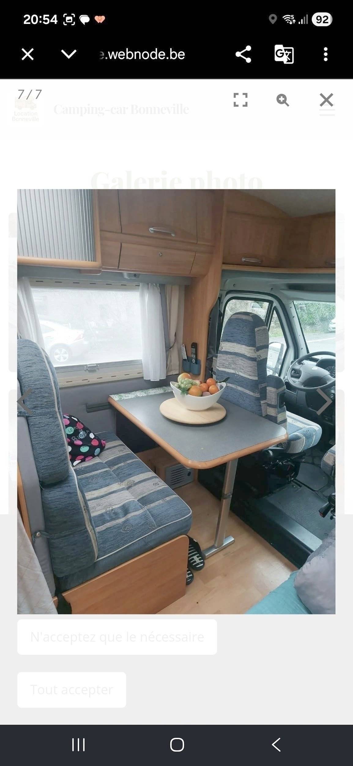 Menjador Fiat 2,3 l 130 ch - Yescapa