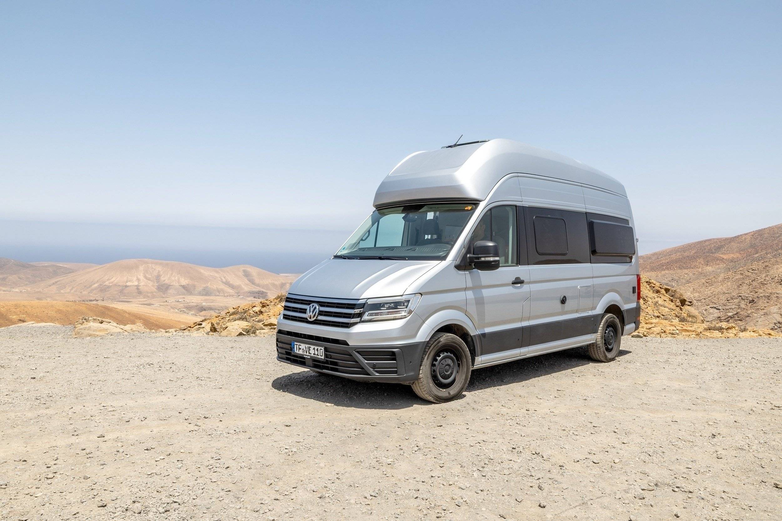 Vue avant de 3/4 Volkswagen Grand California 600 - Yescapa
