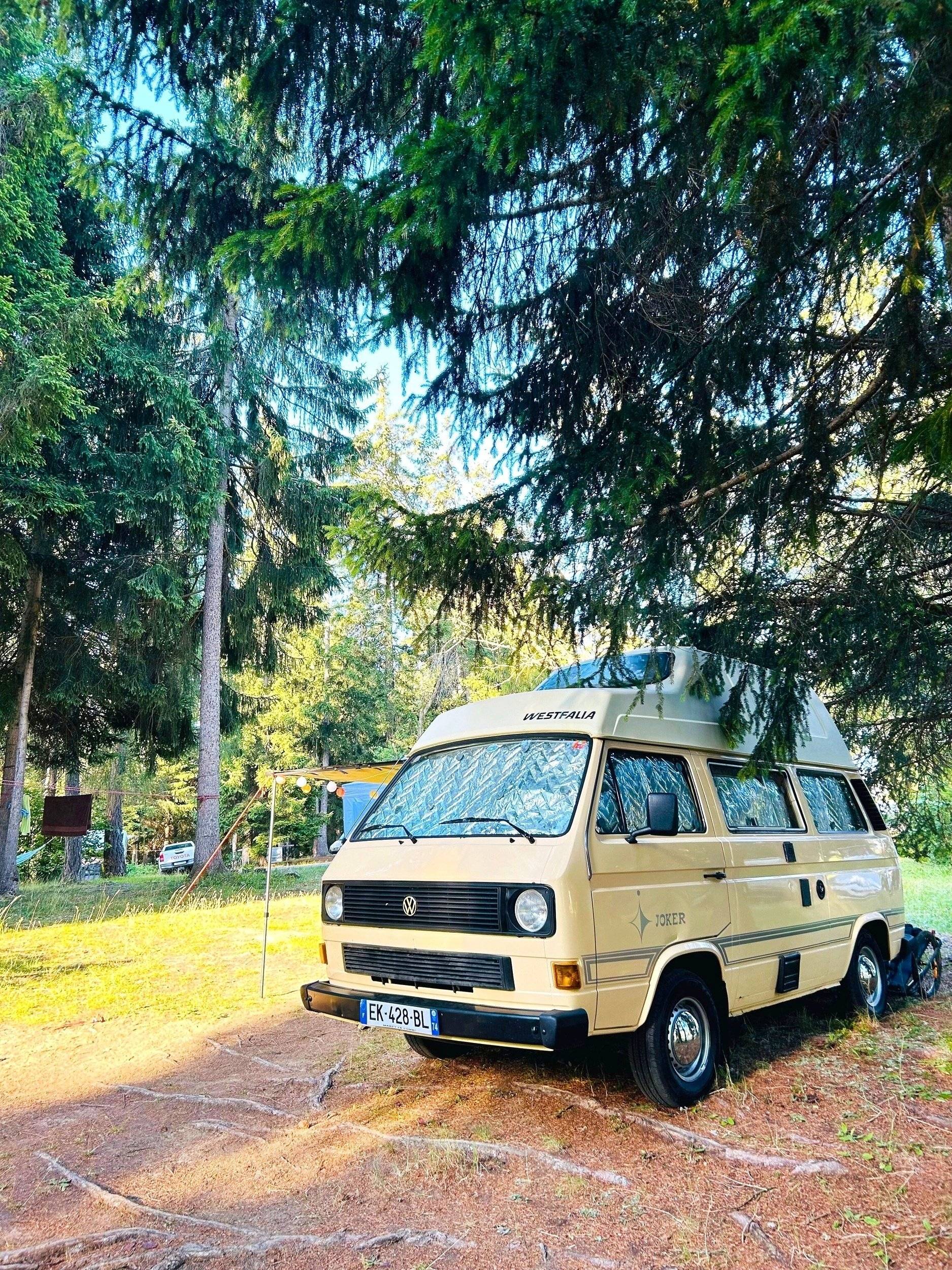 Voorkant 3/4 Volkswagen VW Combi T3 - Yescapa