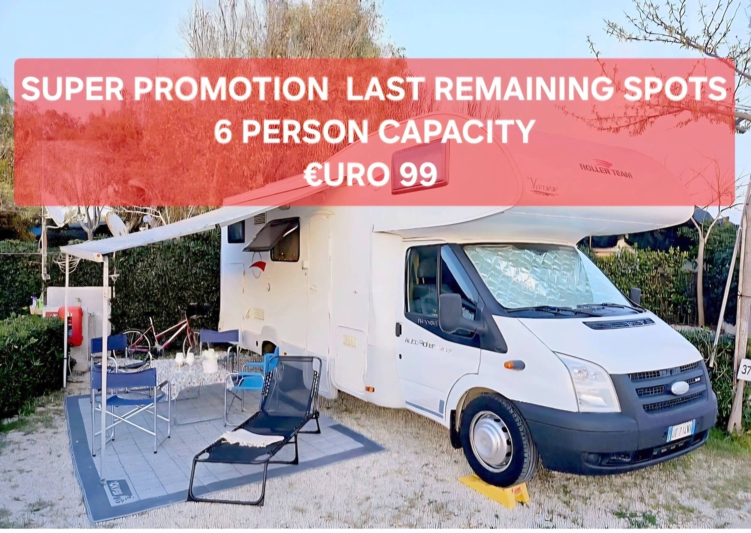 Vista frontale a ¾ Ford Transit 2,2 l 140 ch - Yescapa