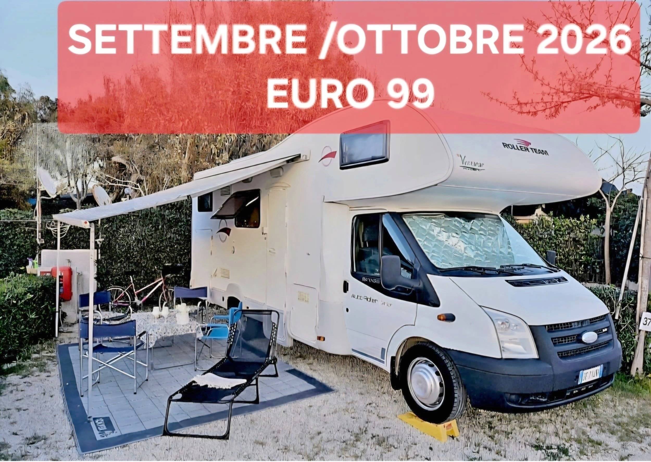 Vista frontale a ¾ Ford Transit 2,2 l 140 ch - Yescapa