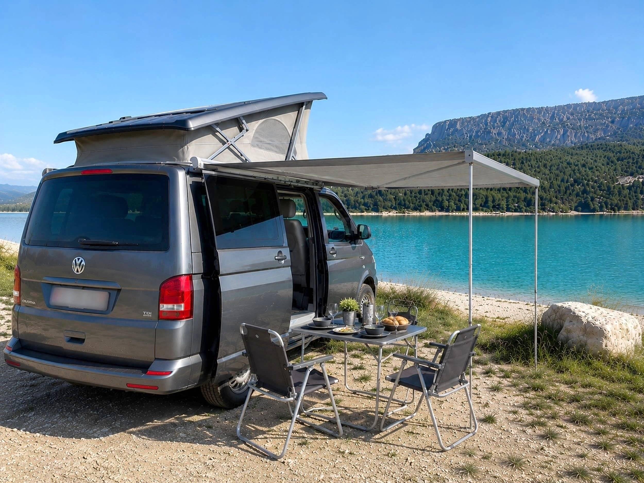 Vista frontale a ¾ Volkswagen 2,0 l 140 ch - Yescapa
