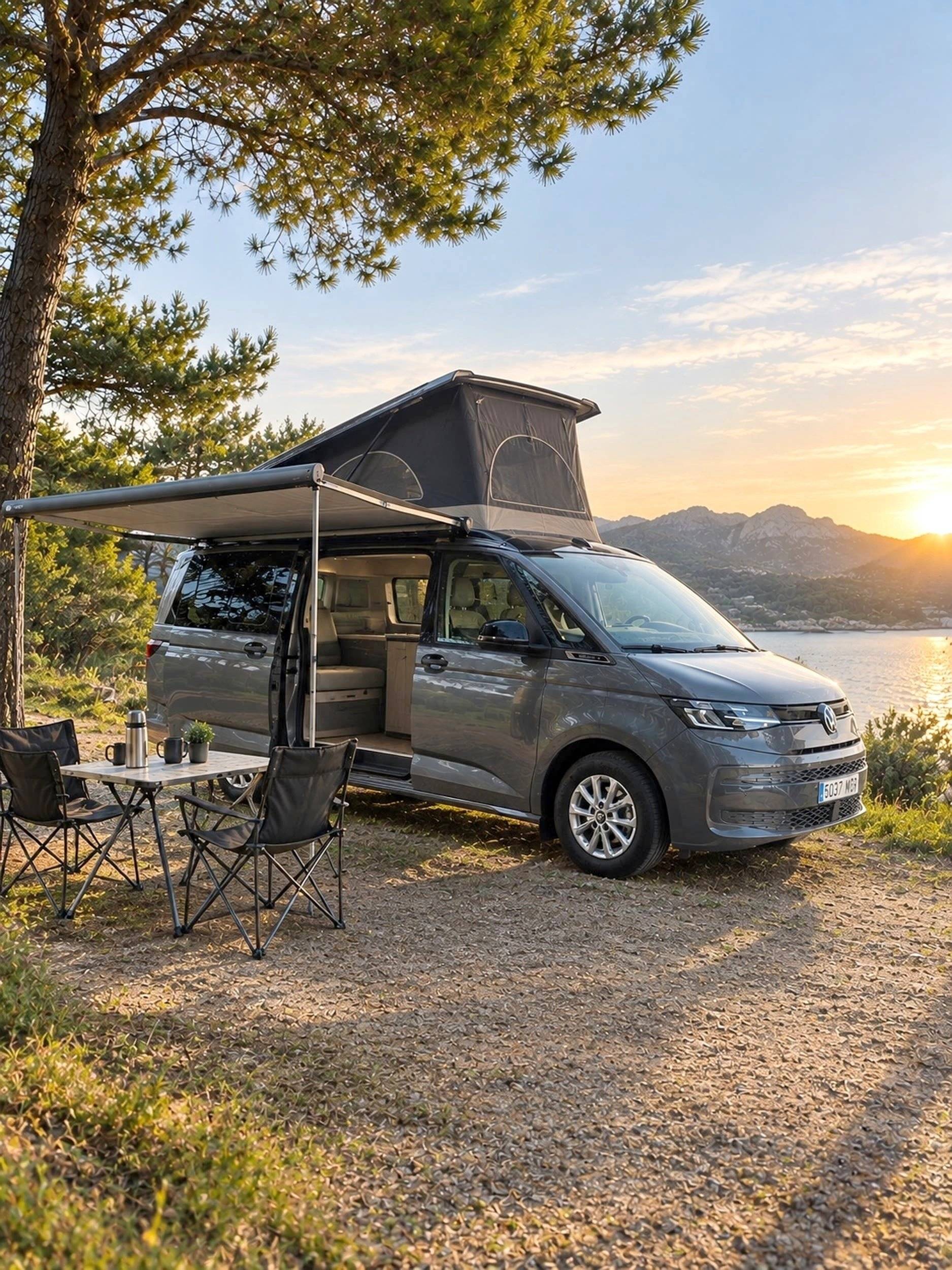 Voorkant 3/4 Volkswagen CALIFORNIA beach camper TDI 150 DSG - Yescapa