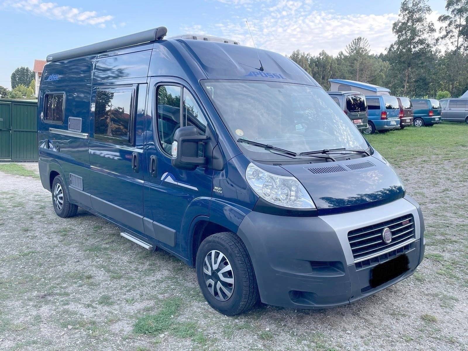 Vue avant de 3/4 Fiat Ducato 2,0 l 130 ch - Yescapa