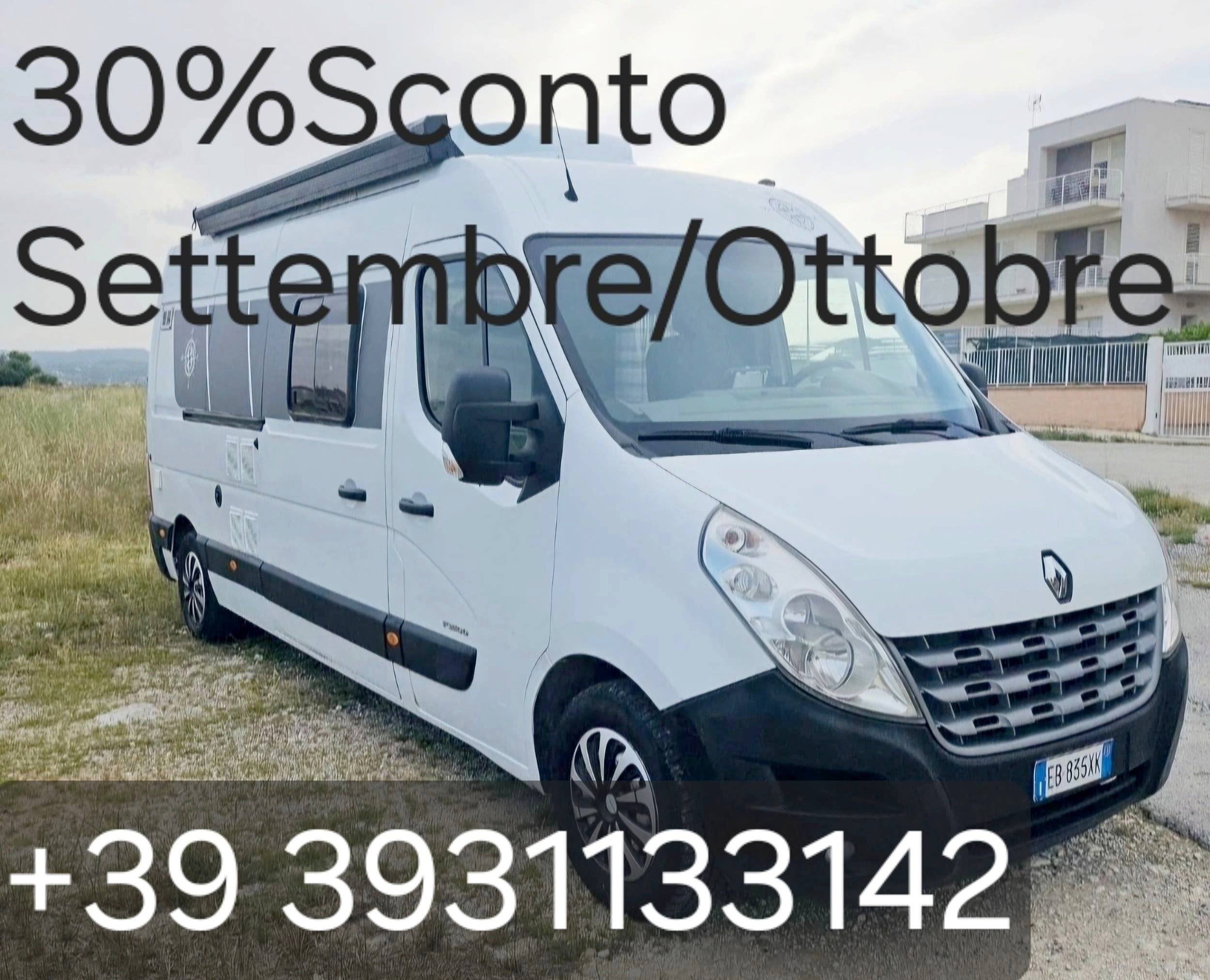Voorkant 3/4 Renault Master 2,3 l 125 ch - Yescapa