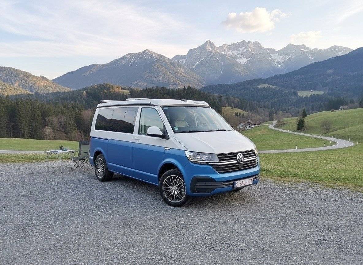 Vue avant de 3/4 Volkswagen - Yescapa