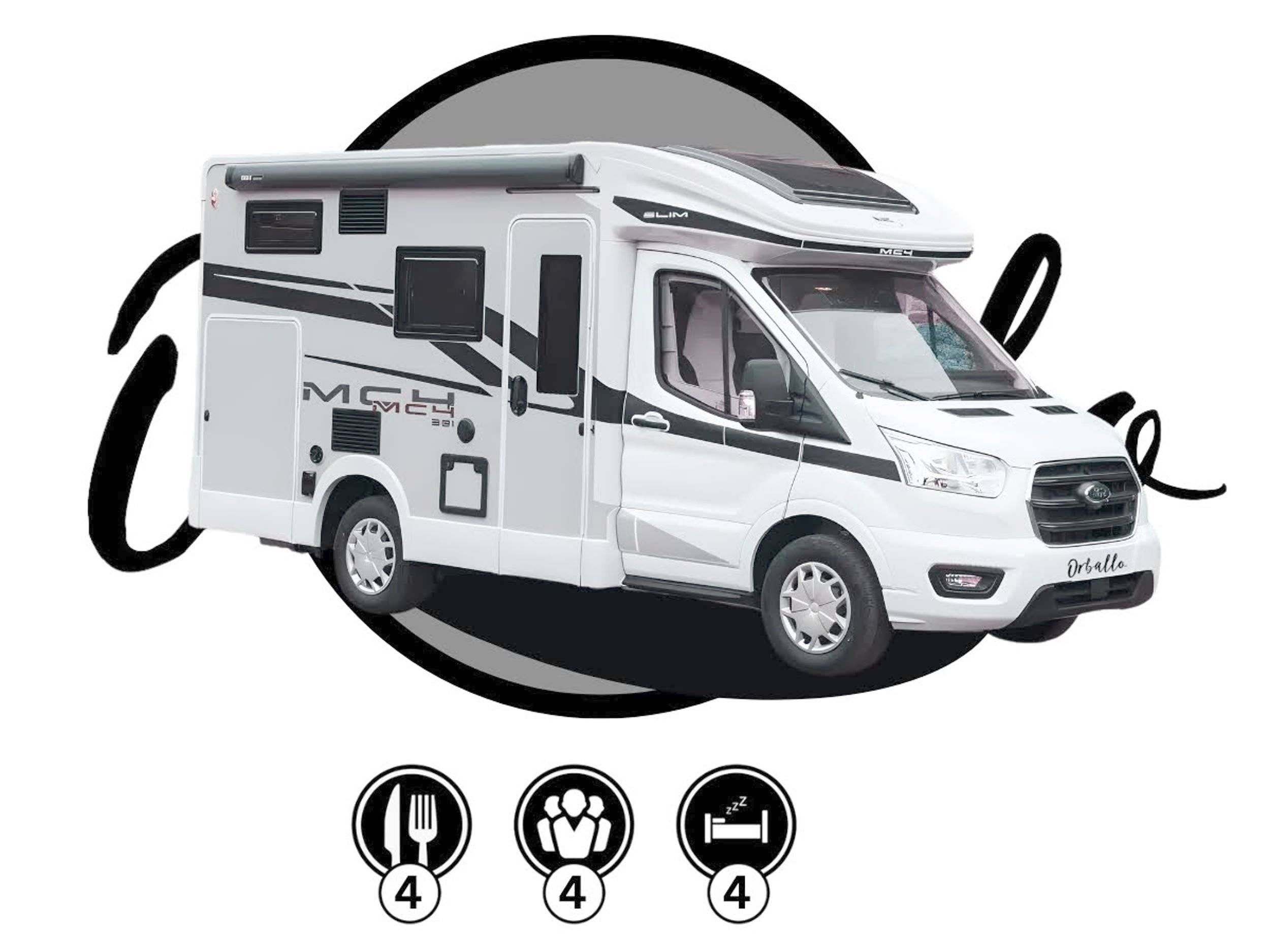 schräge Vorderansicht Ford Transit 2.0 | 165 PS - Yescapa