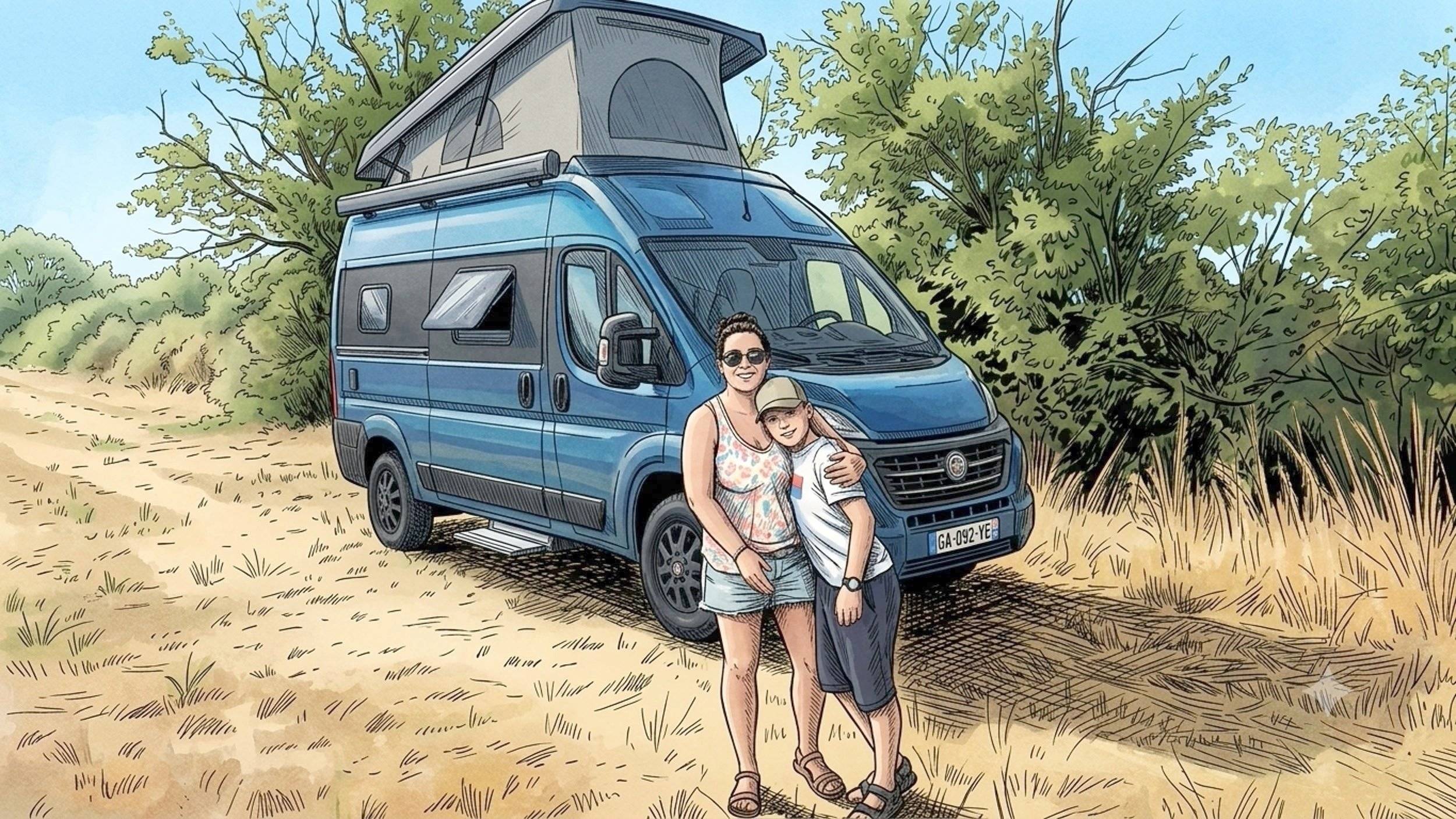 Vista del vehículo ángulo delantero Fiat Ducato 2,3 l 140 CV - Yescapa