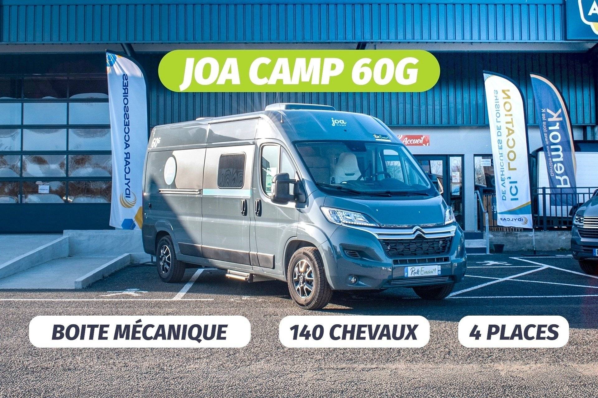 Vista frontale a ¾ Citroën Citroën jumper - Yescapa