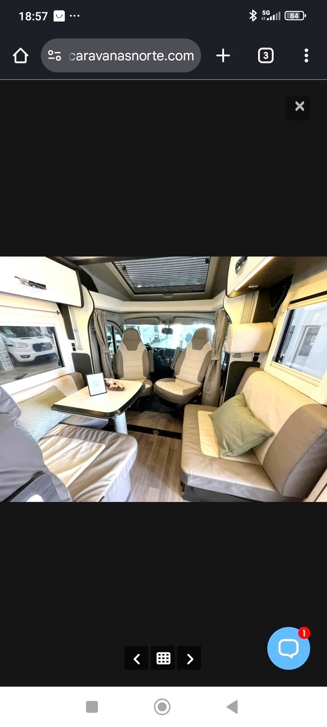 Dining Area Fiat Ducato 160 CV - Yescapa