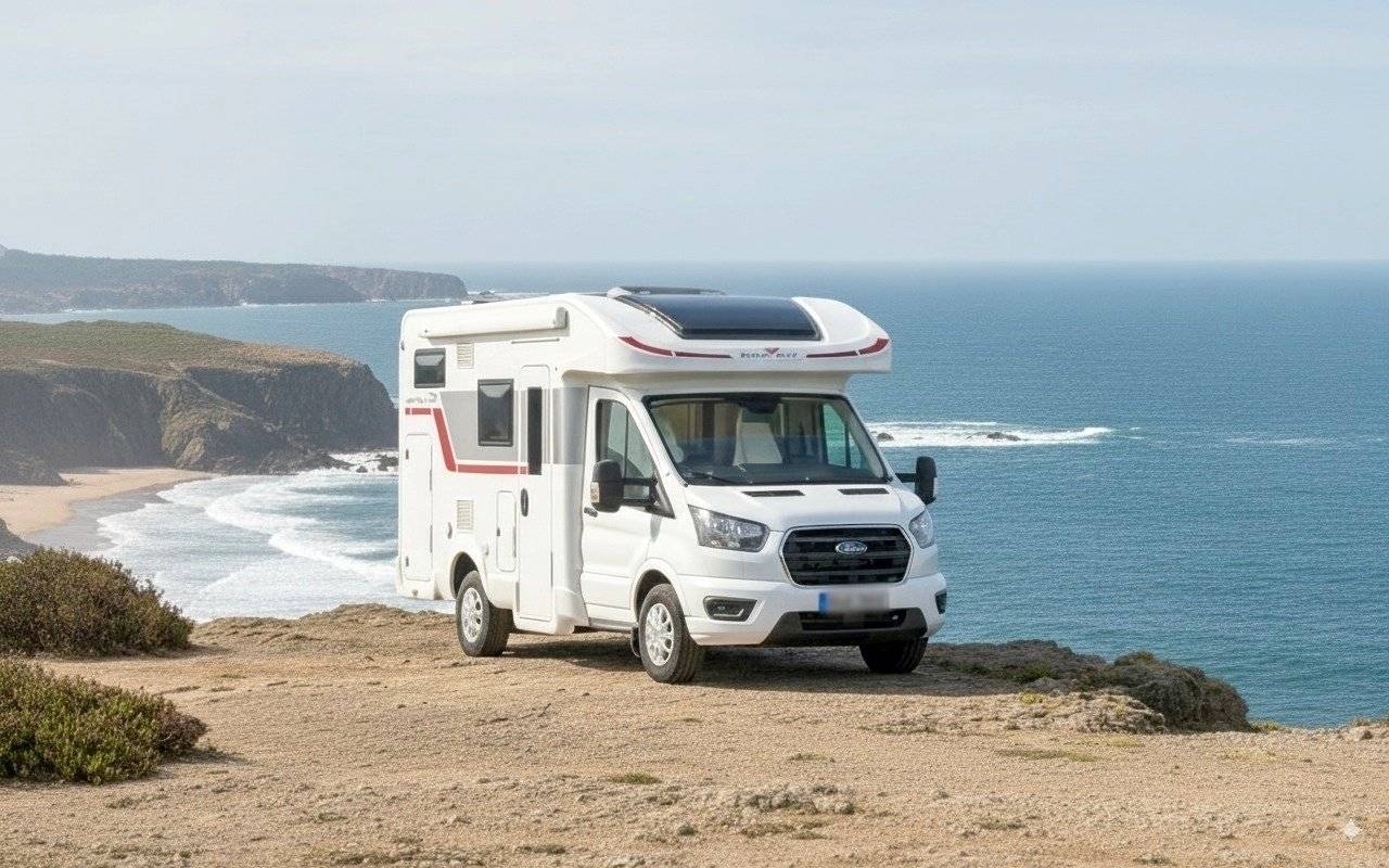 Vue avant de 3/4 Ford - Yescapa