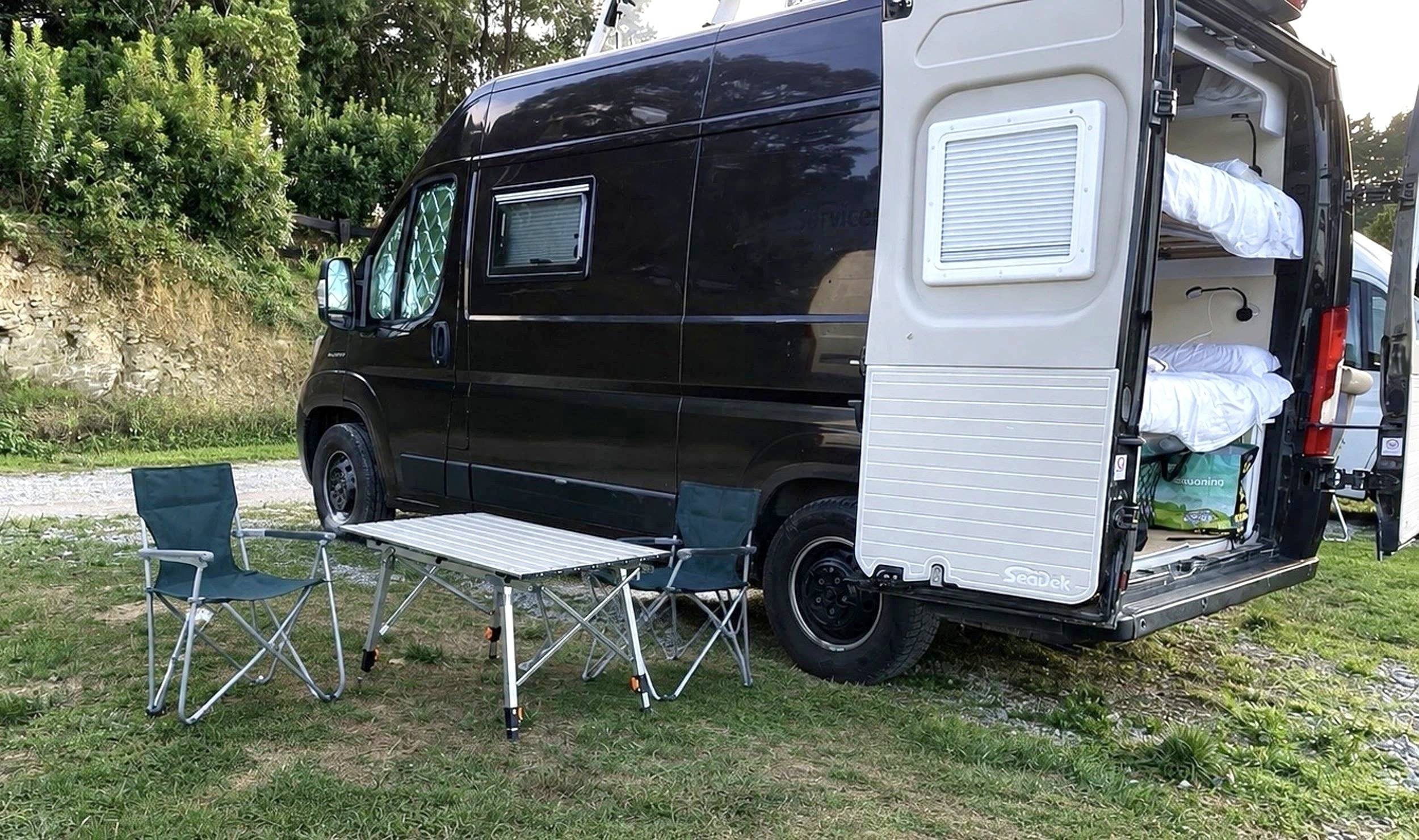 Vista del vehicle angle davanter Fiat - Yescapa