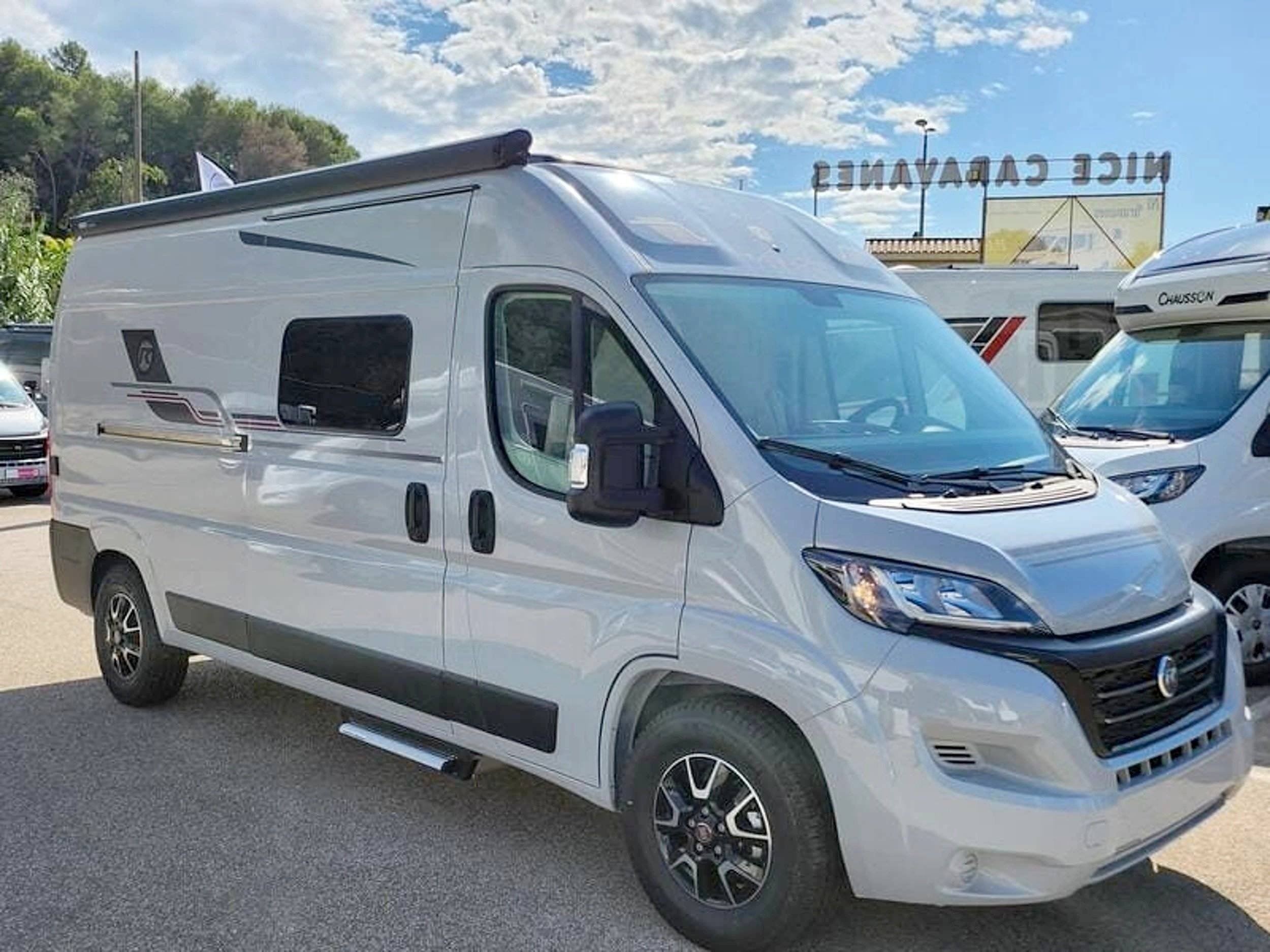 Front view from 3/4 Fiat Ducato 2,3 l 130 ch/Al-Ko - Yescapa
