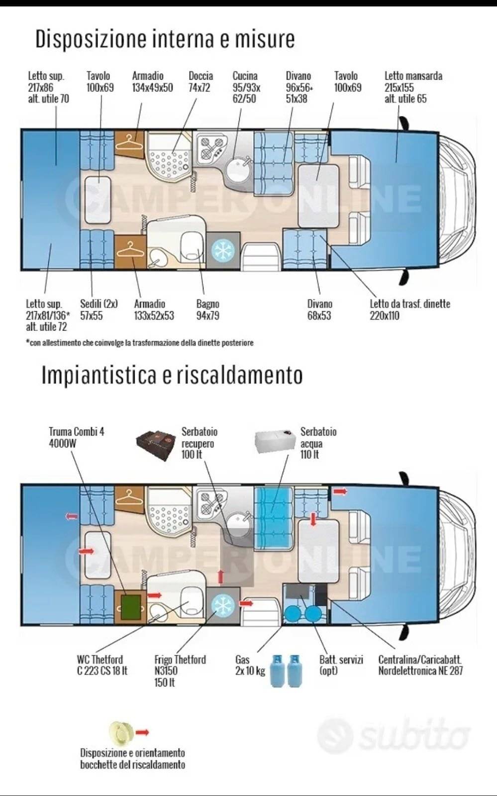Dining Area Fiat Ducato 2,3 l 130 ch. - Yescapa