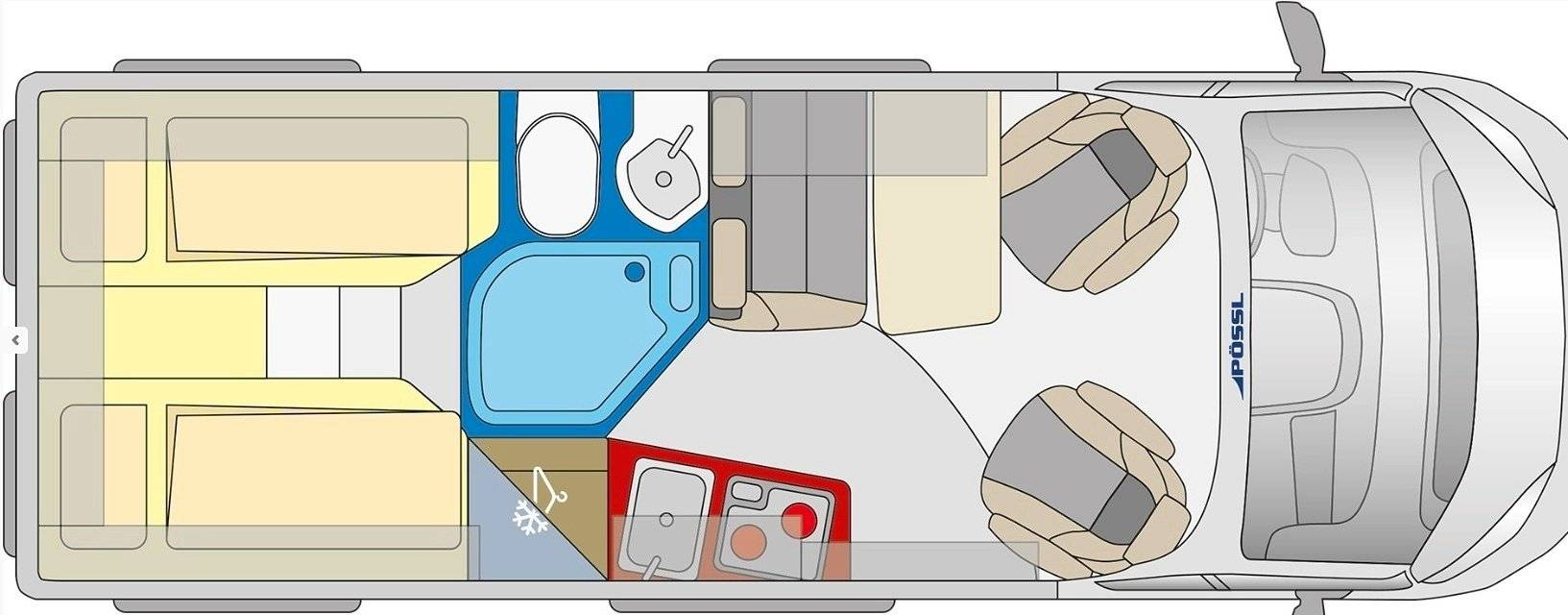 Pössl Pössl Roadcruiser 165 PS - Solar + Markise + AHK + Navi +RKF