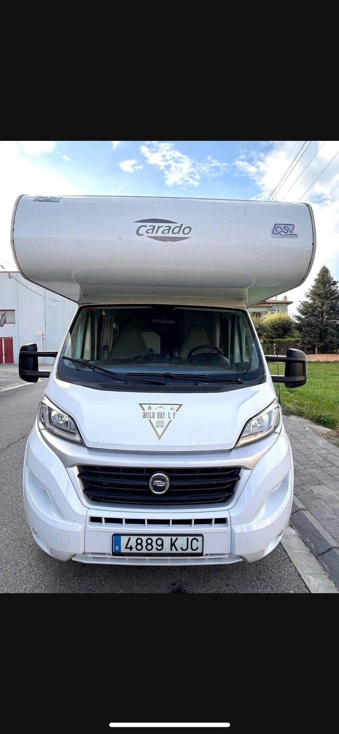 Front view from 3/4 Fiat Ducato 2,3 l 150 ch - Yescapa