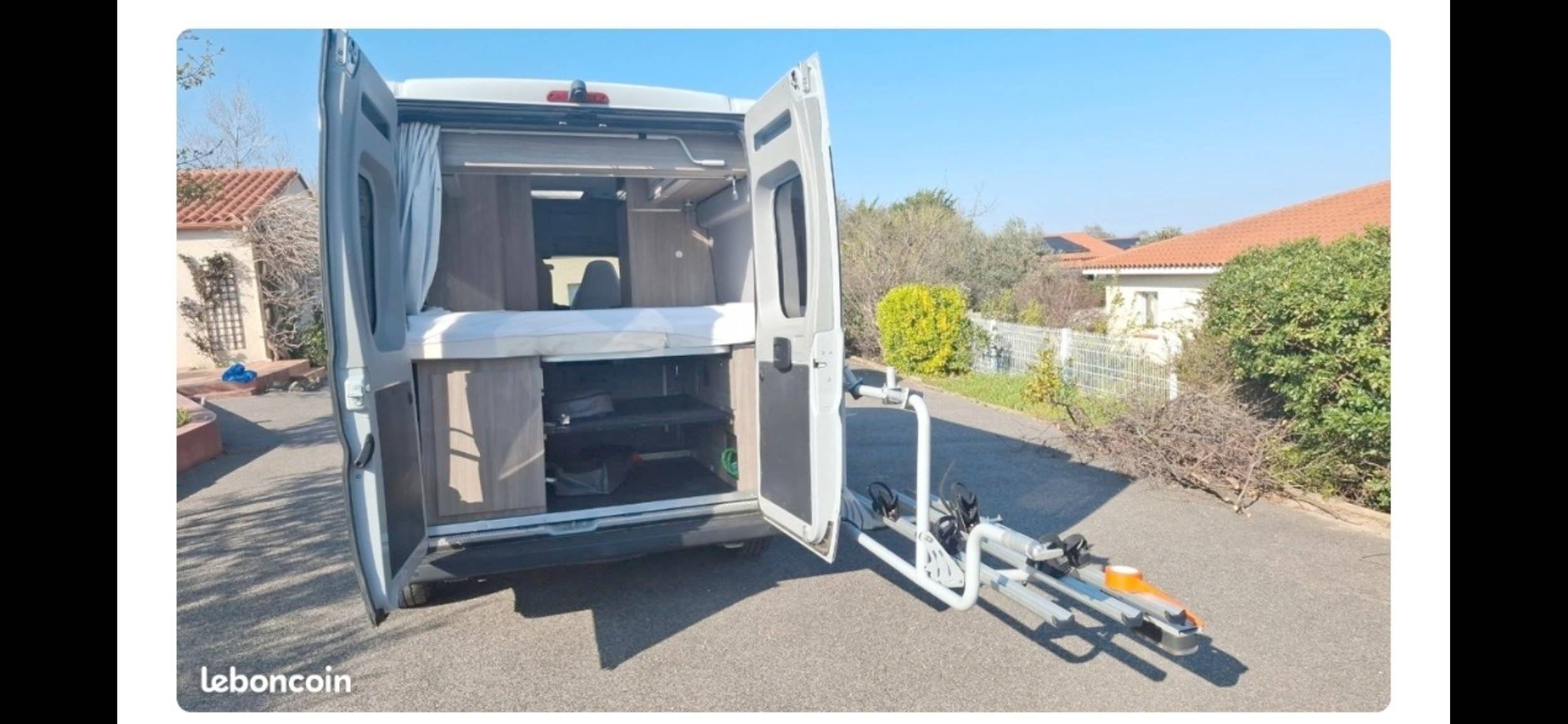 Vue arrière Fiat Ducato 2,3 l Multijet. - Yescapa