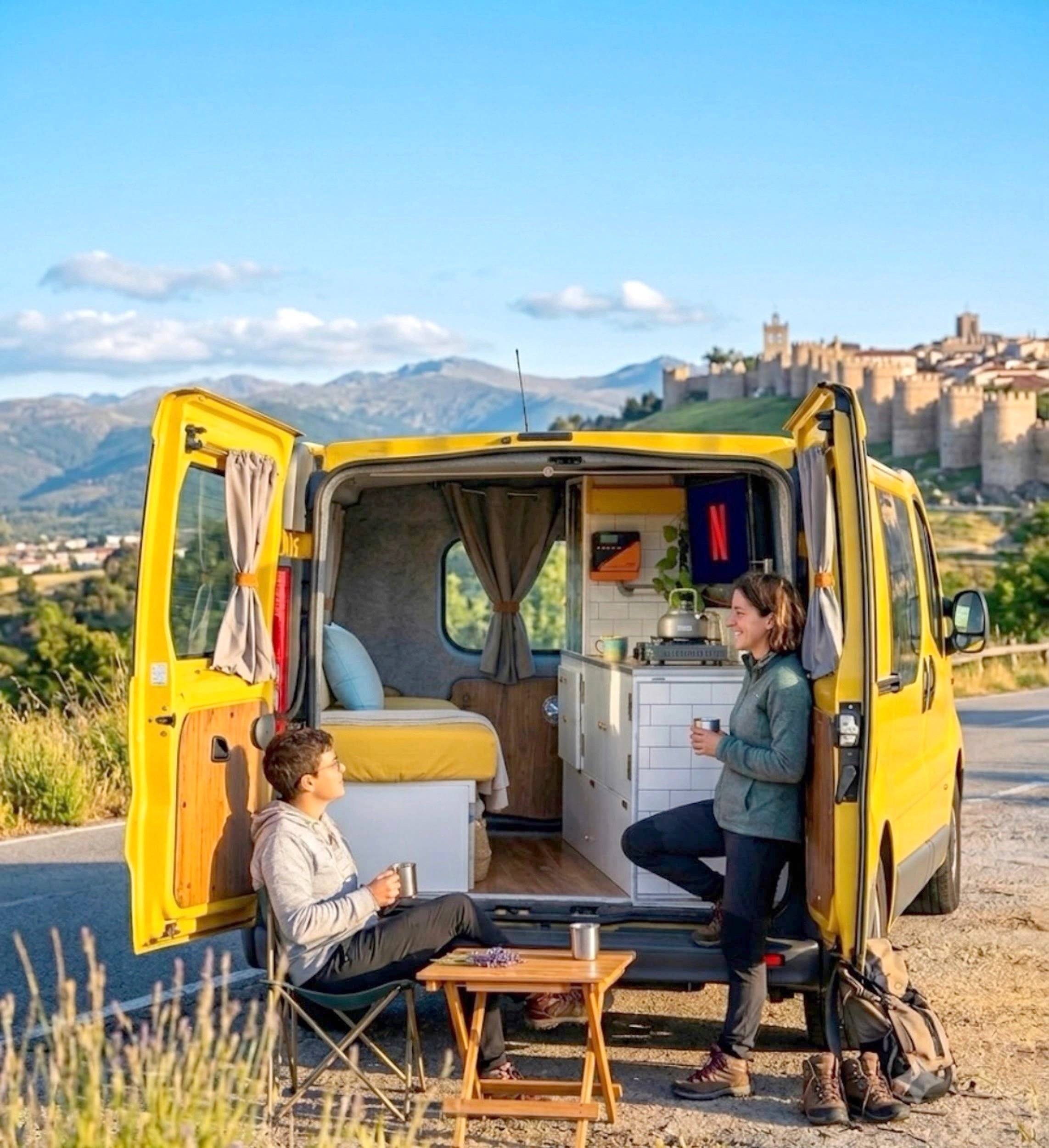 Voorkant 3/4 Opel Vivaro - Yescapa