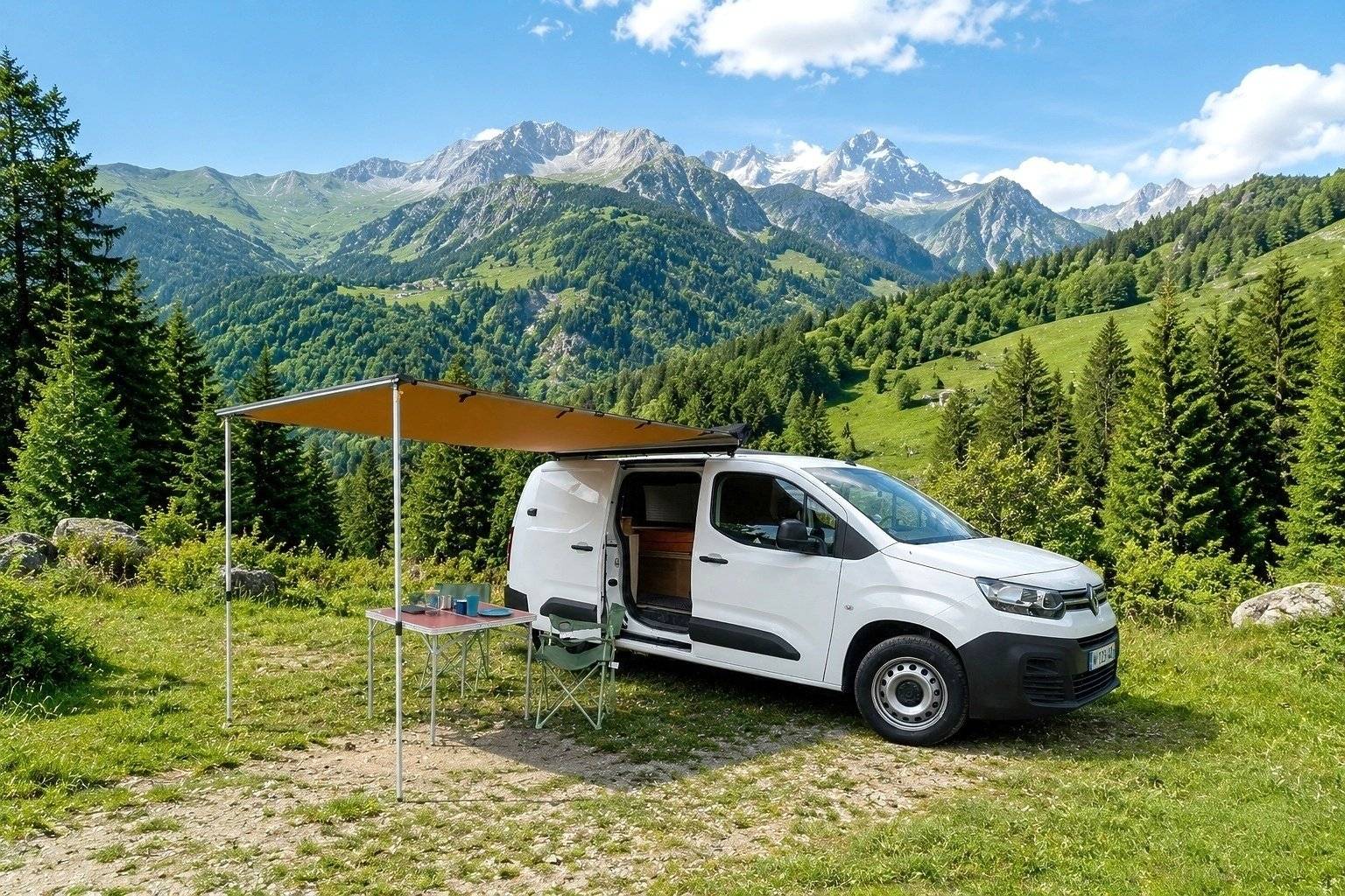 Front view from 3/4 Citroën - Yescapa