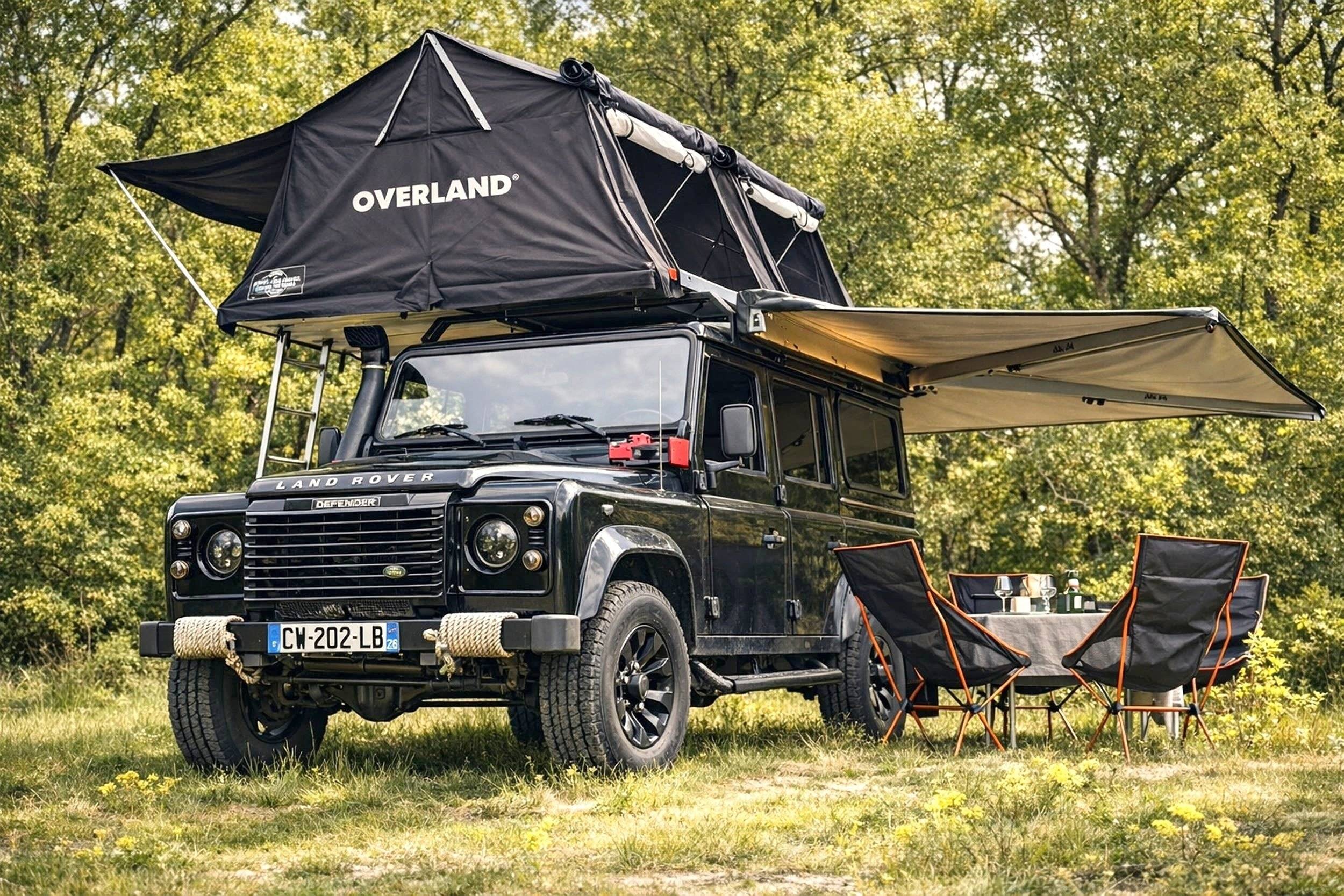 Voorkant 3/4 Land Rover - Yescapa