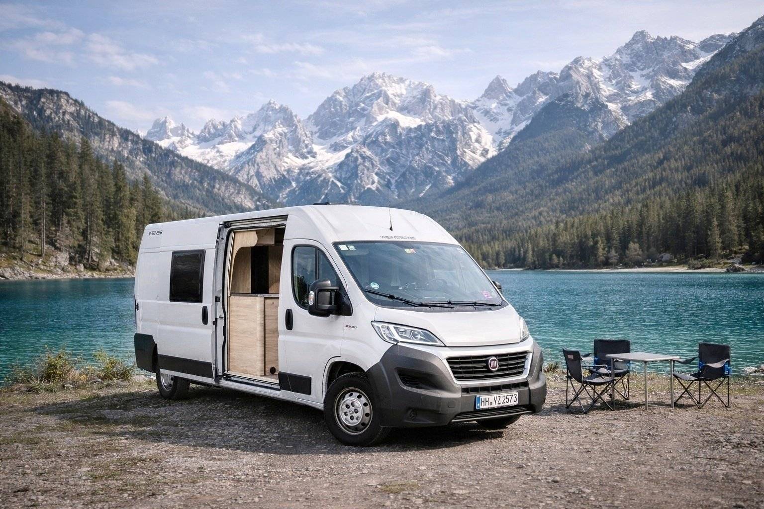 Voorkant 3/4 Fiat DUCATO - Yescapa