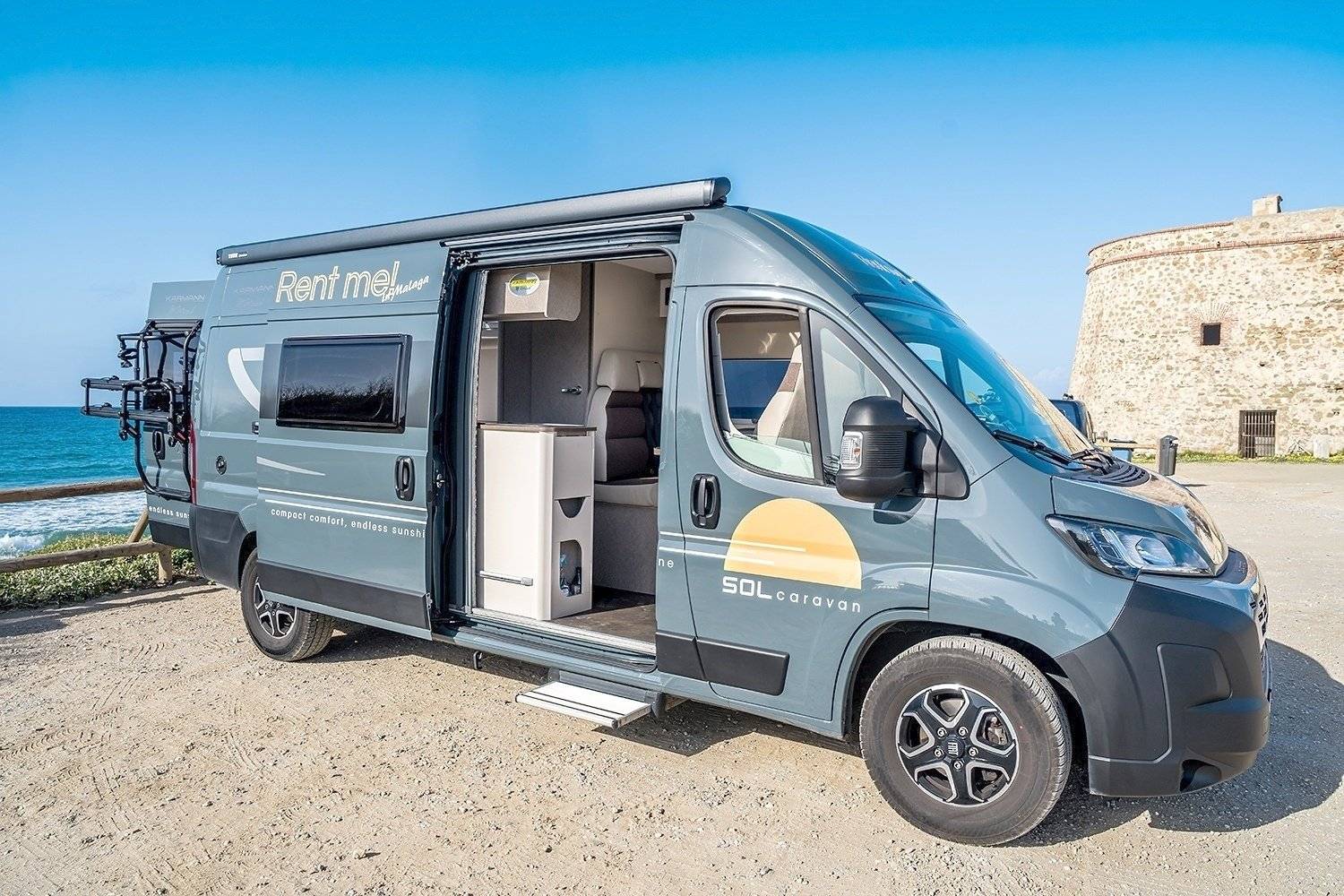 schräge Vorderansicht Fiat Ducato - Yescapa