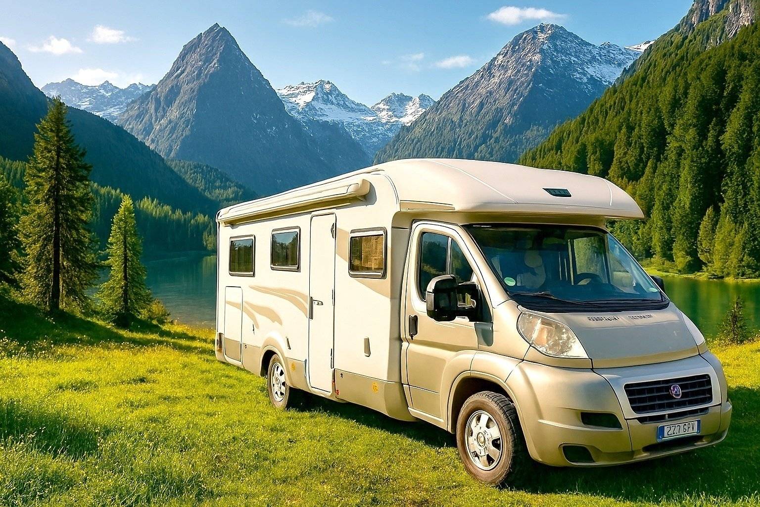 Front view from 3/4 Fiat Fiat ducato - Yescapa
