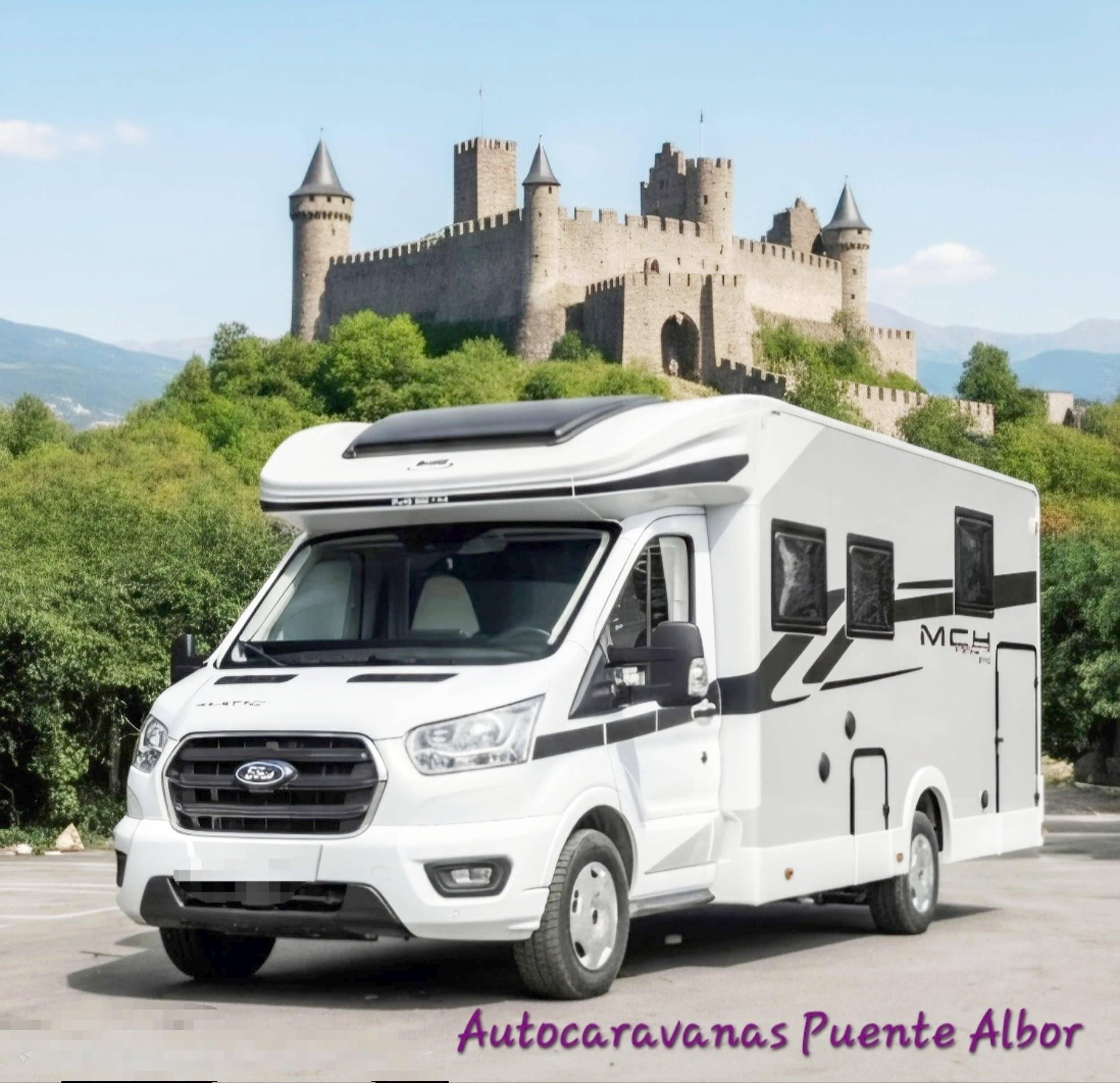 Vista frontale a ¾ Ford - Yescapa
