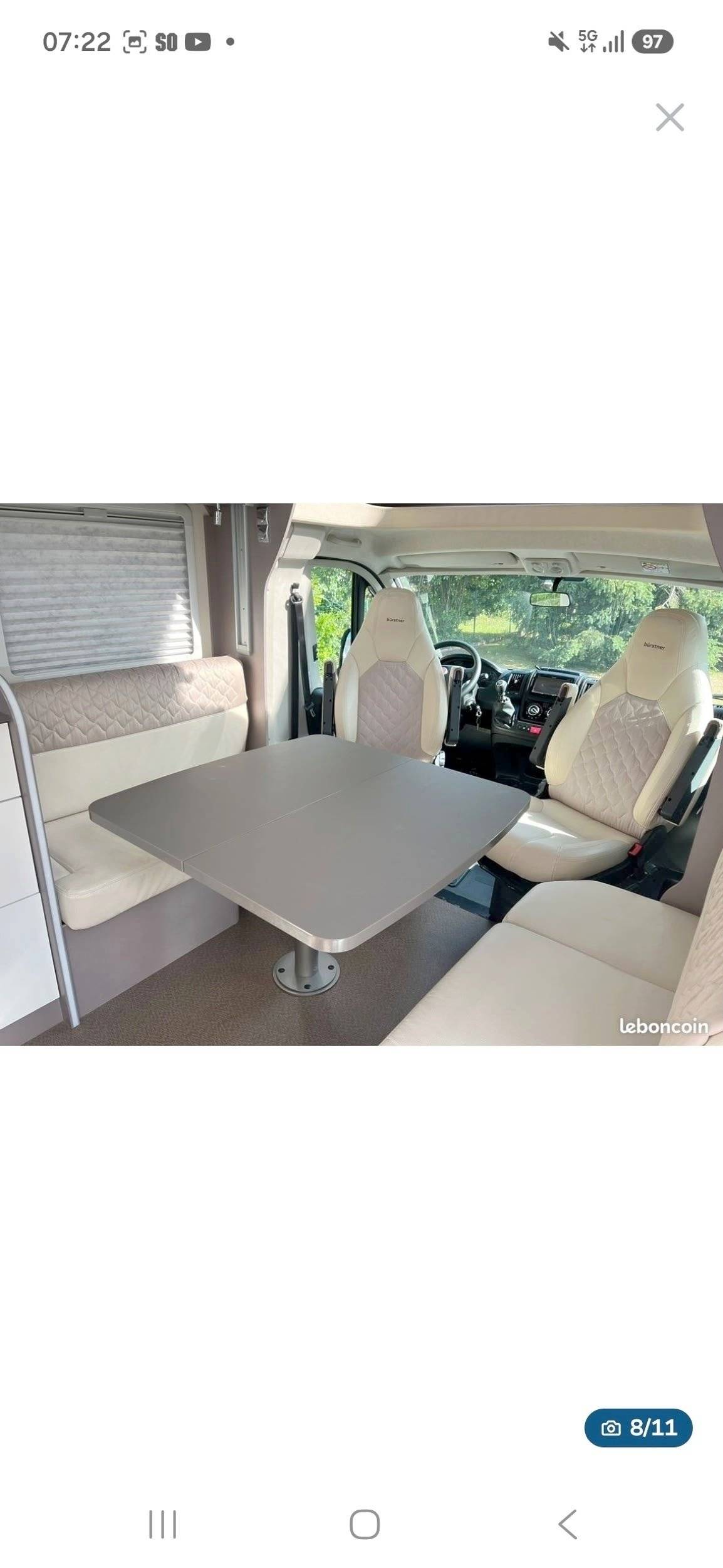 Área de jantar Fiat Ducato 2,3 l 180 ch - Yescapa