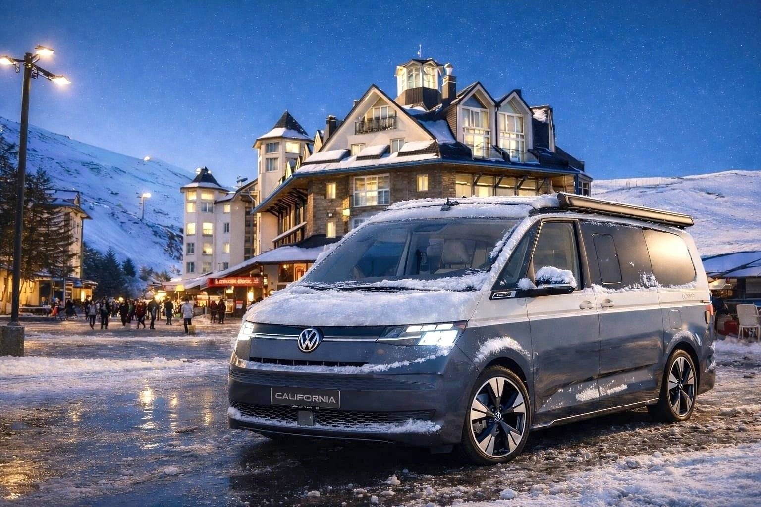 schräge Vorderansicht Volkswagen California - Yescapa