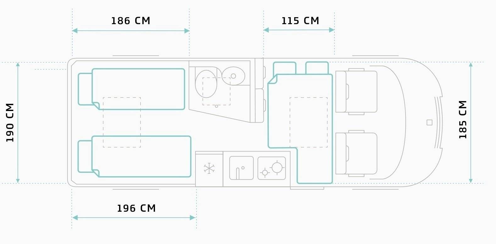 Berth Peugeot Peugeot Boxer - Yescapa
