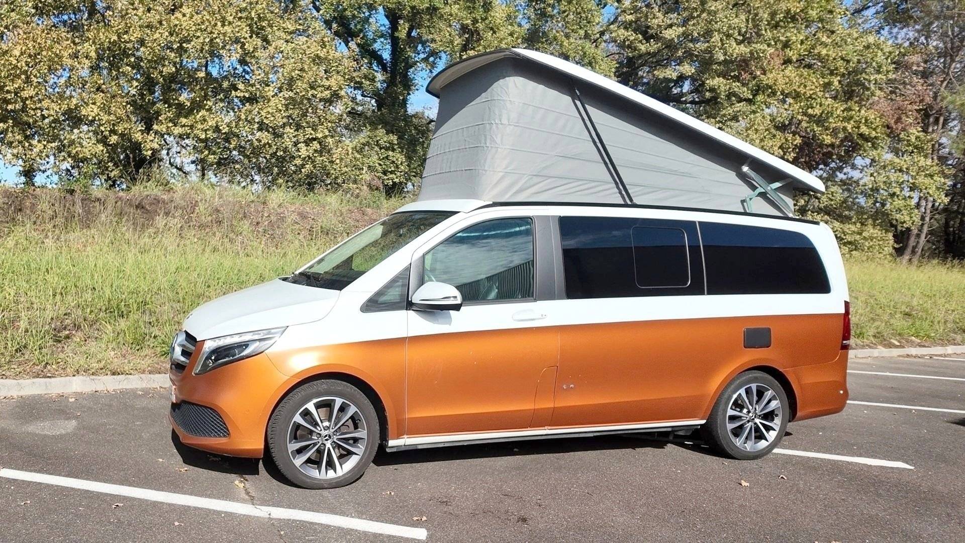 Vue avant de 3/4 Mercedes Mercedes Marco polo - Yescapa