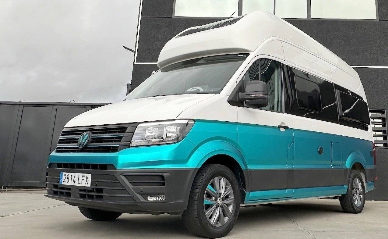 Vue avant de 3/4 Volkswagen Grand California 600 - Yescapa