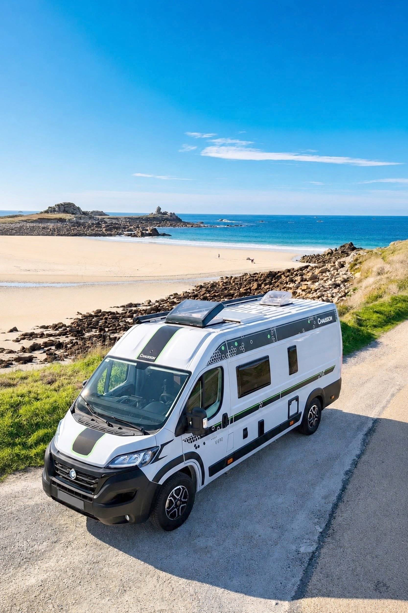 Front view from 3/4 Fiat Ducato 120 Multijet - Yescapa