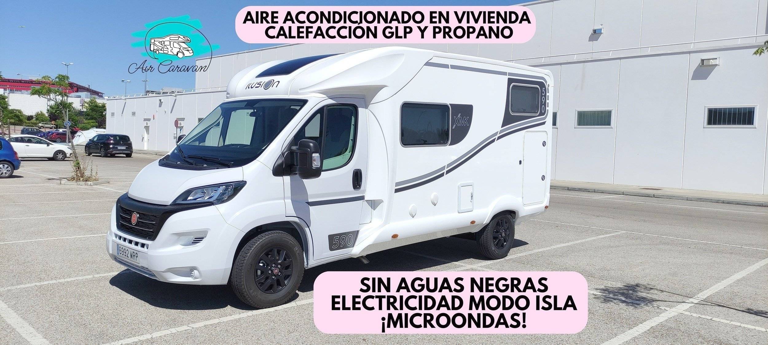 Vue avant de 3/4 Fiat Fiat 140 Caballos - Yescapa