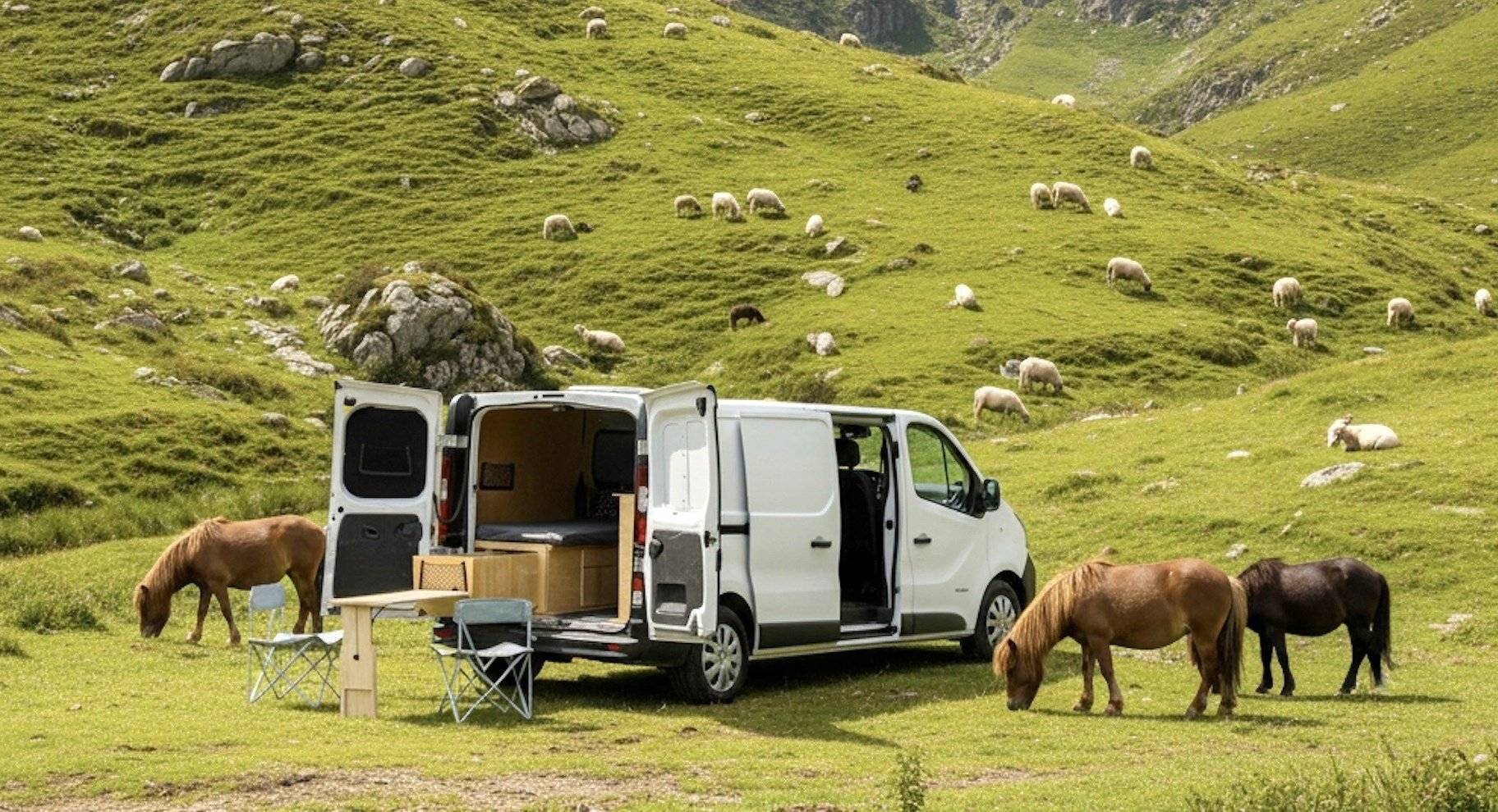 Vista frontale a ¾ Renault - Yescapa