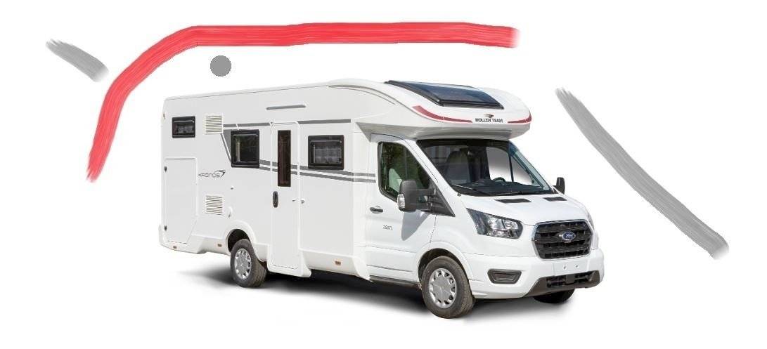 Vista frontale a ¾ Ford - Yescapa