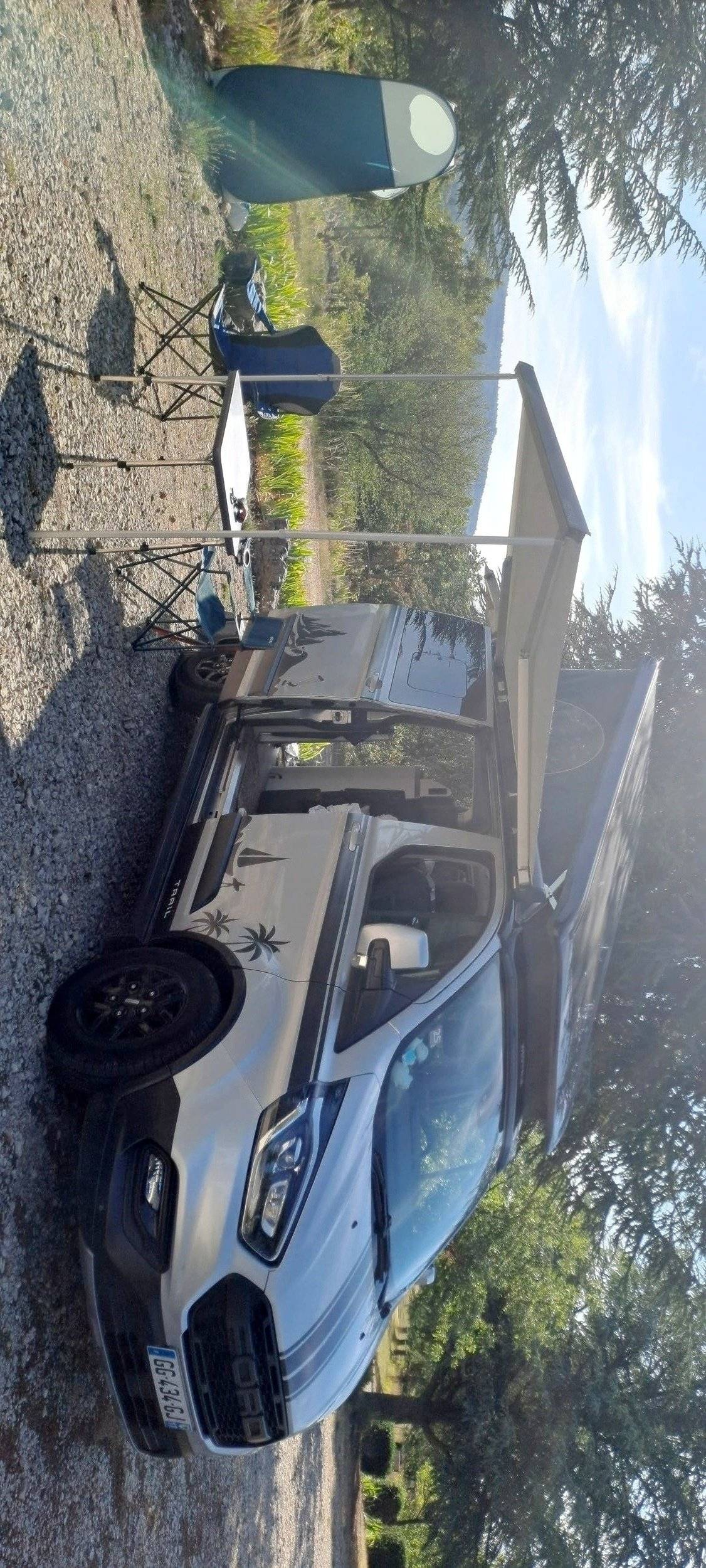 Front view from 3/4 Ford transit nugget - Yescapa