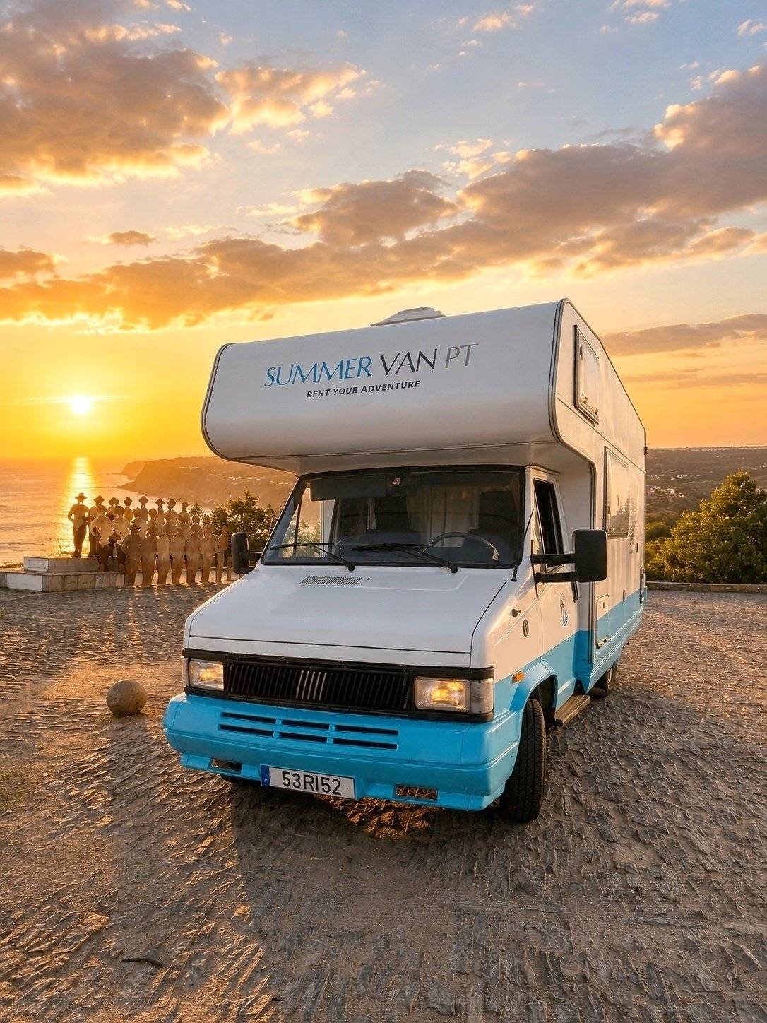 Vista del vehículo ángulo delantero Fiat Ducato 290 - Yescapa