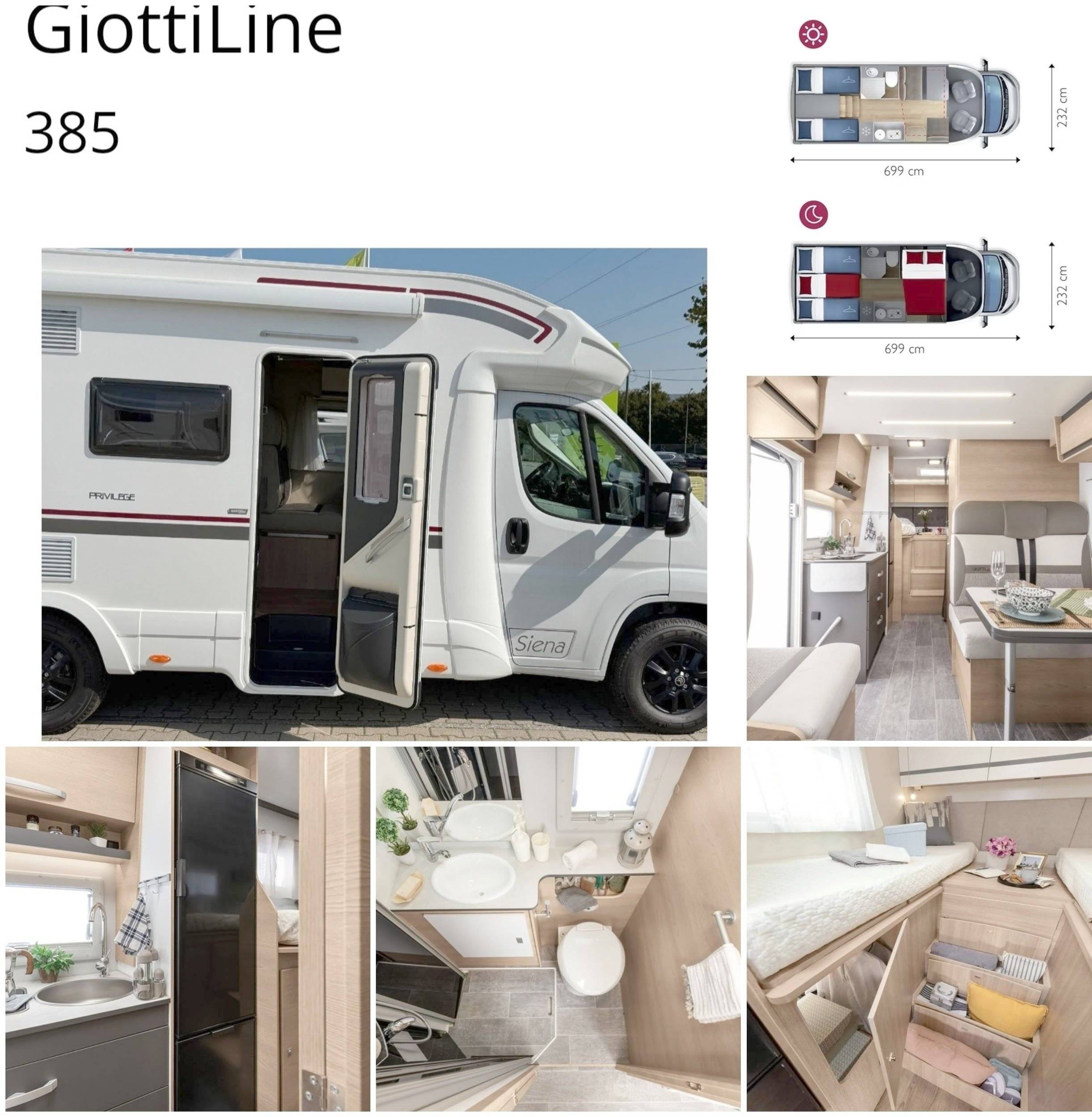 Giottiline Siena 385 - 5 plazas Privilege