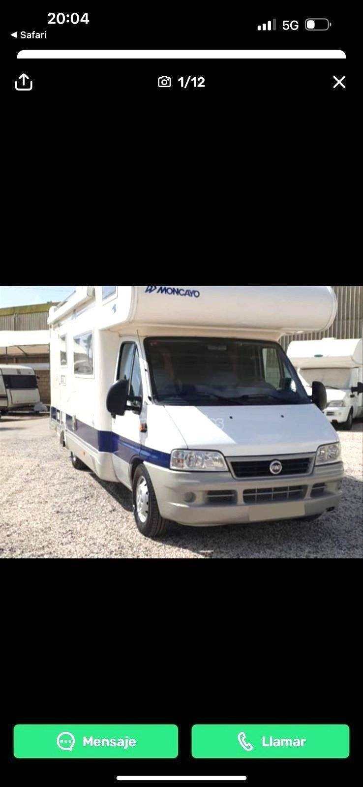 Front view from 3/4 Fiat Ducato 2.8 JTD - Yescapa