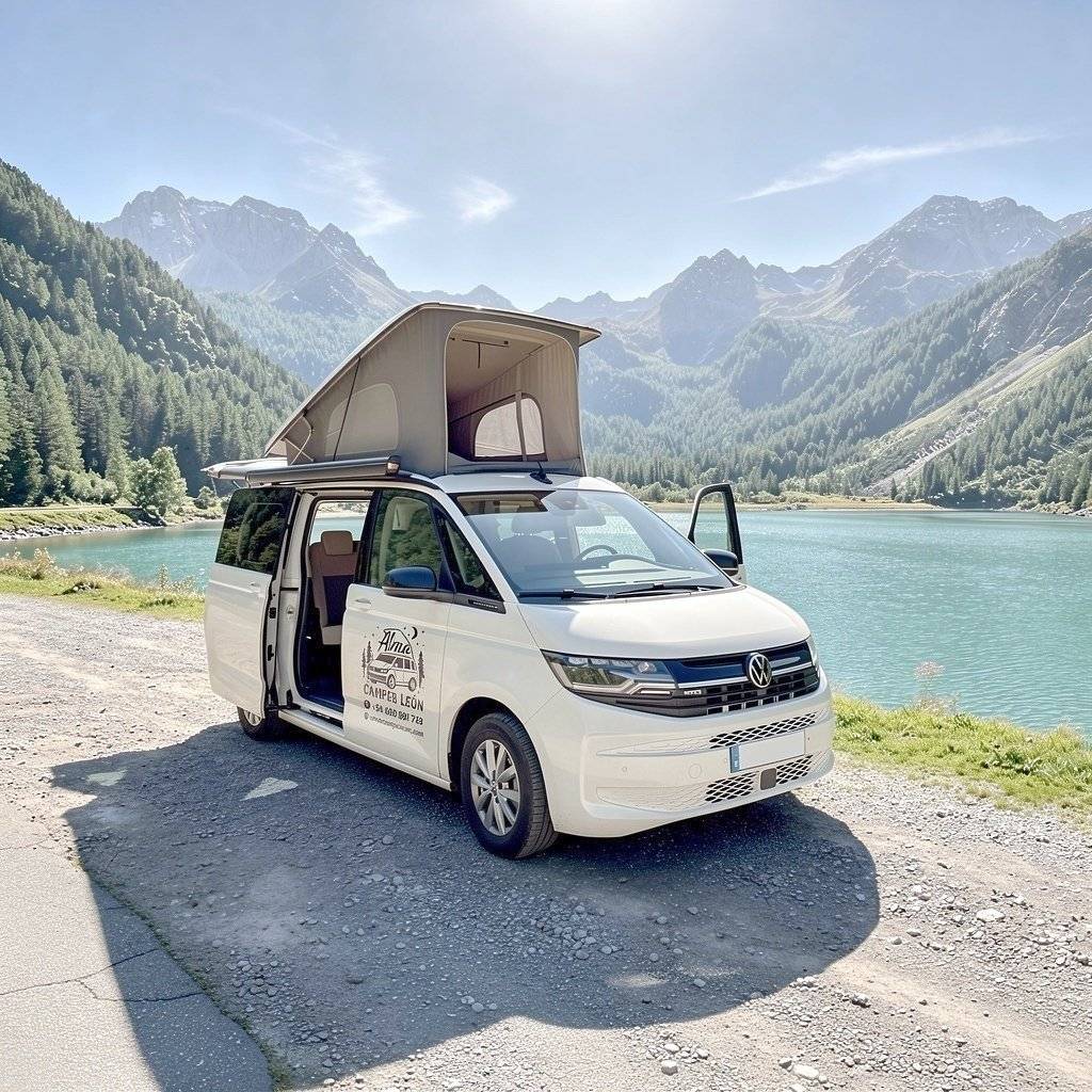 schräge Vorderansicht Volkswagen VOLKSWAGEN T7 CALIFORNIA COAST - Yescapa