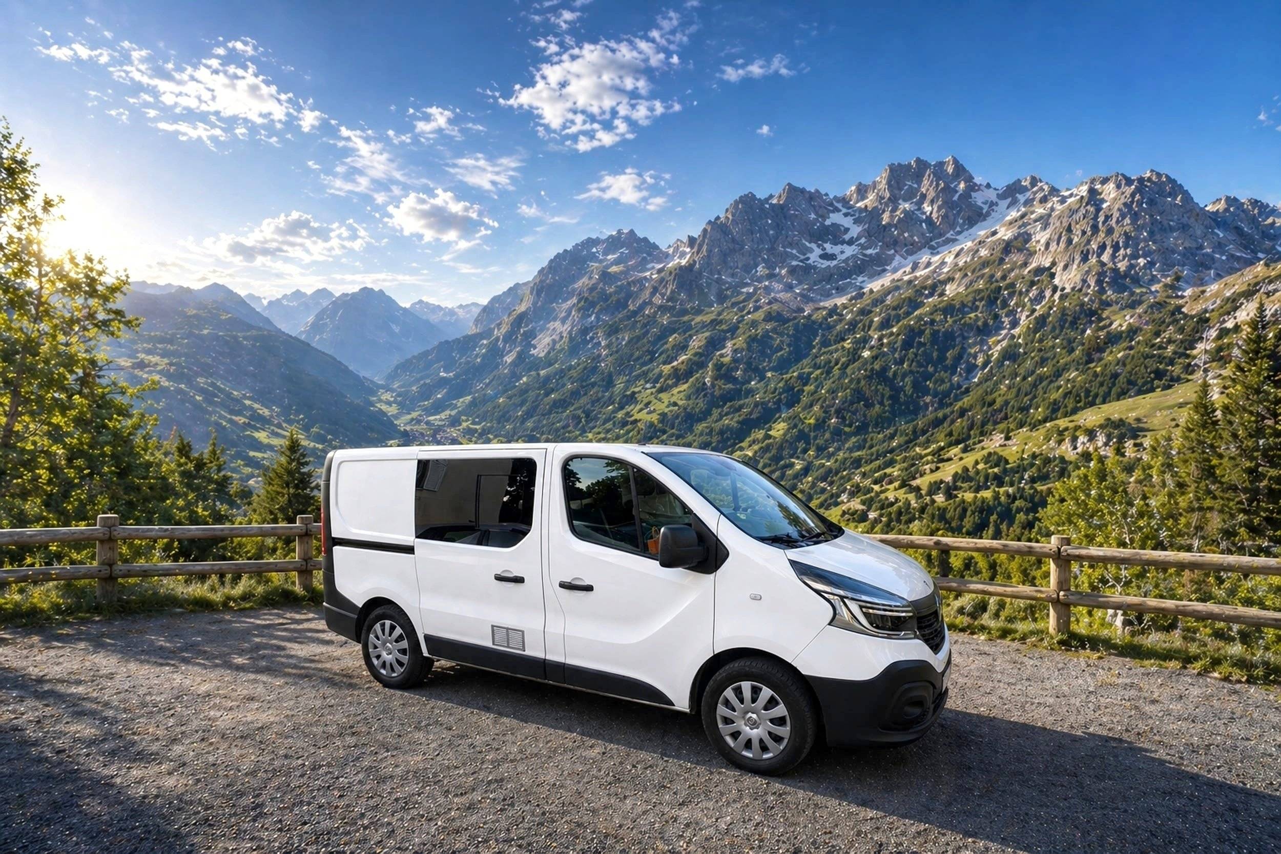 Voorkant 3/4 Renault RENAULT TRAFIC 3 2.0 DCI 120 - Yescapa