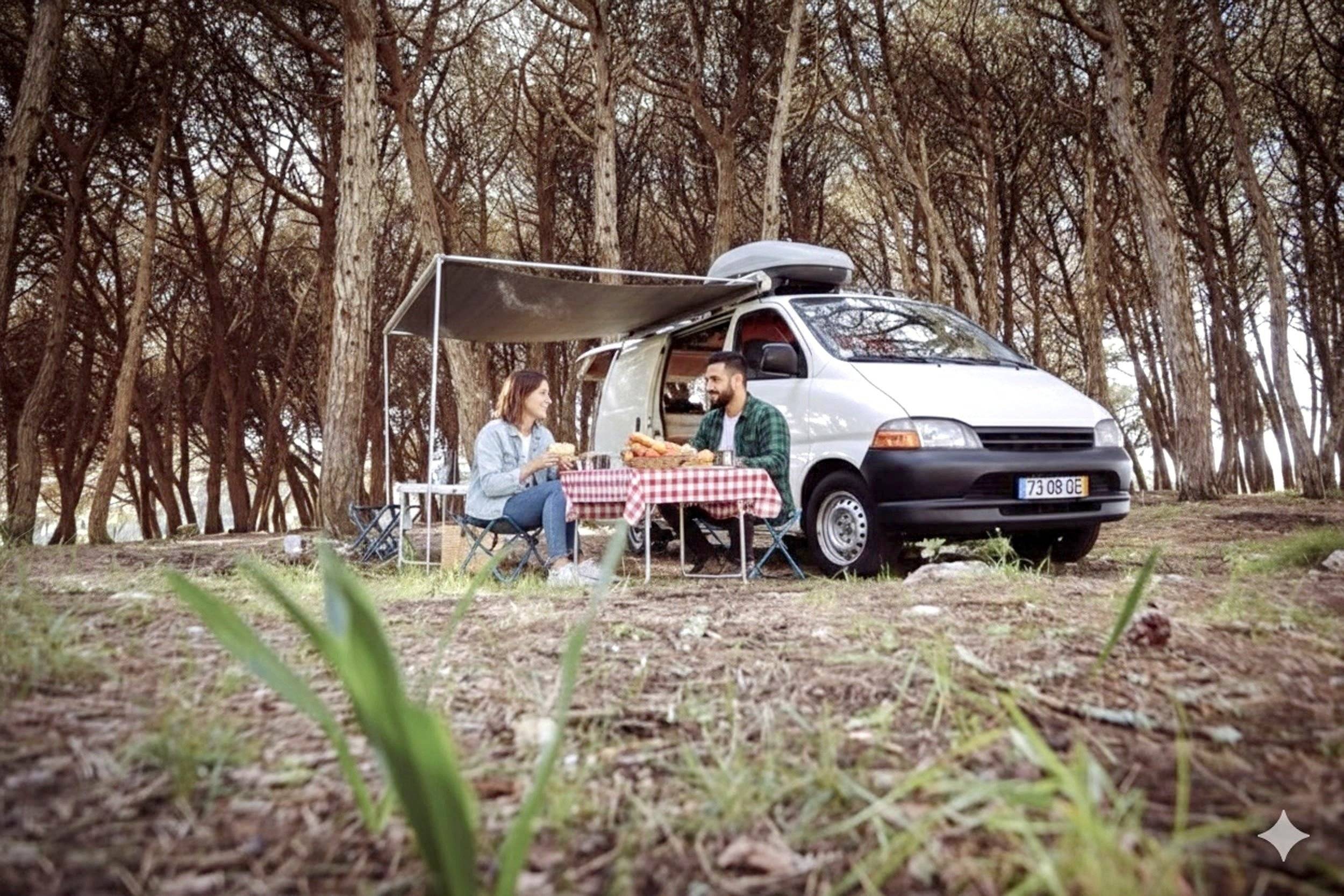 Área de jantar Toyota Hiace - Yescapa