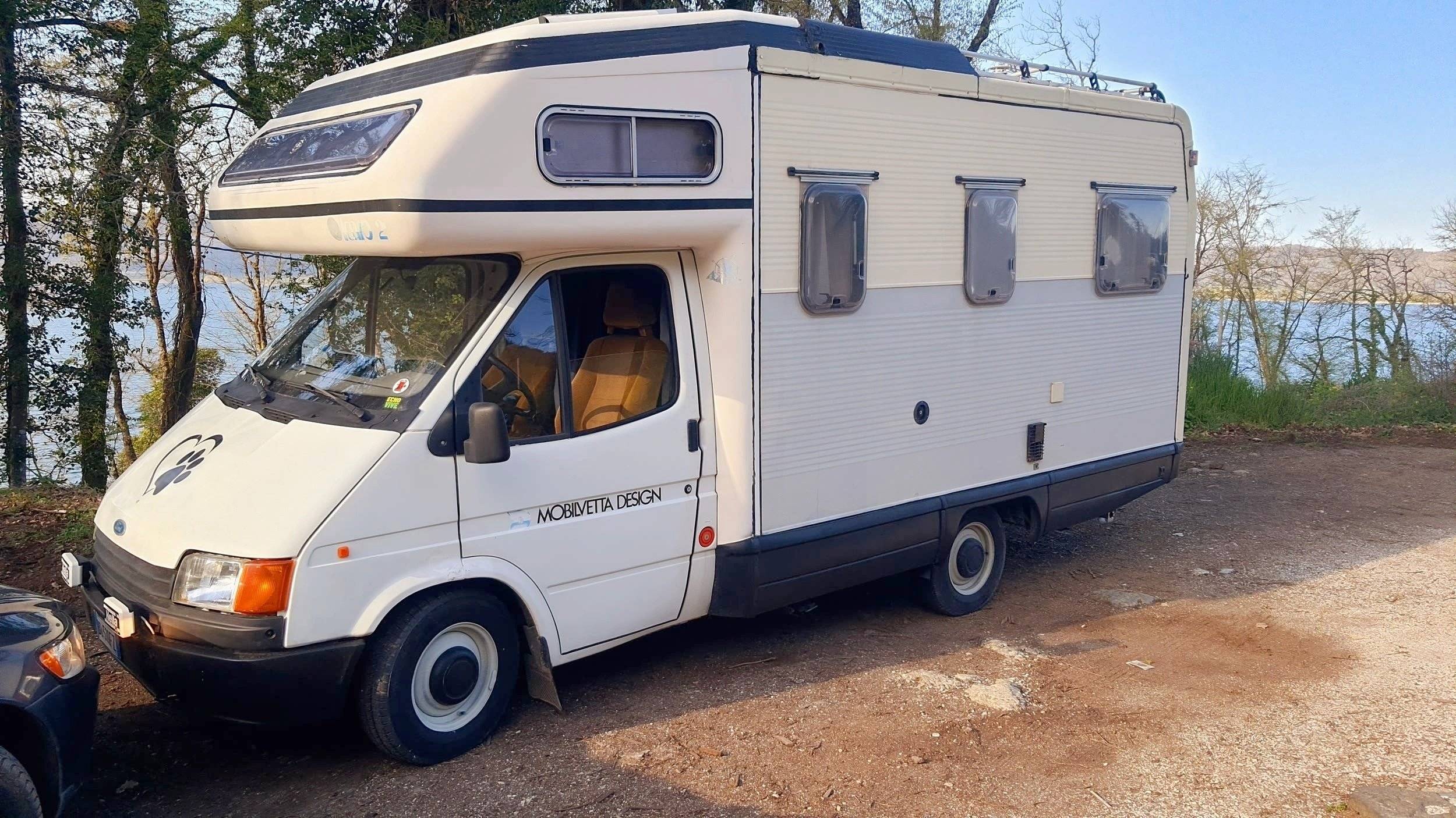 Front view from 3/4 Ford Transit - Yescapa